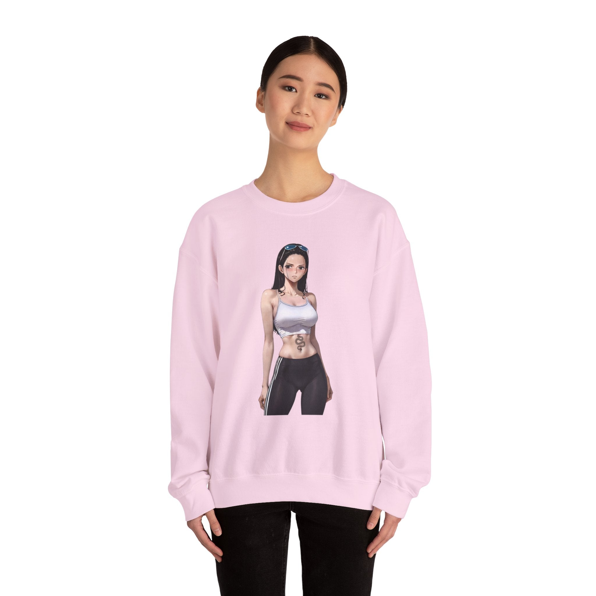 Copy of Nico Robin Catgirl Casual Anime Unisex Heavy Blend™ Crewneck Sweatshirt