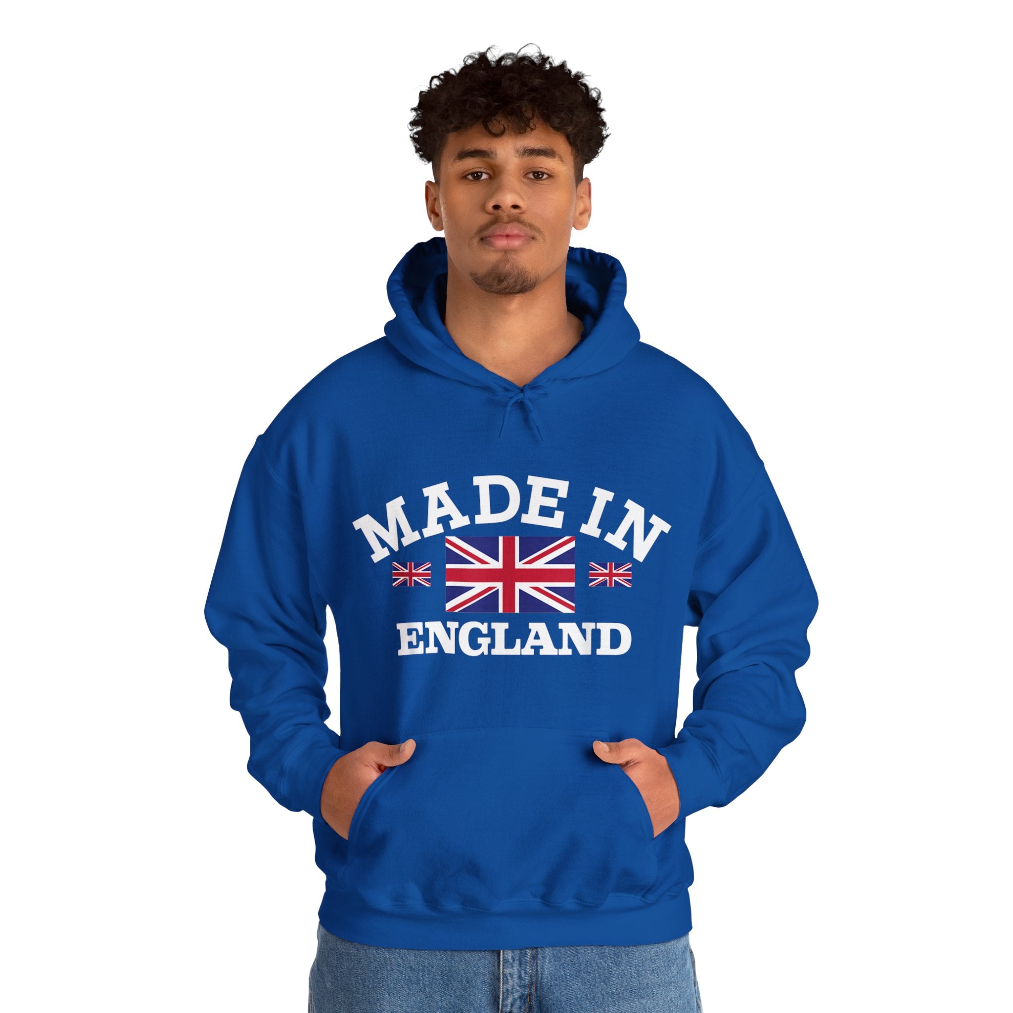 Made in England British Flag Union Jack Unisex Heavy Blend™ Hooded Sweatshirt
