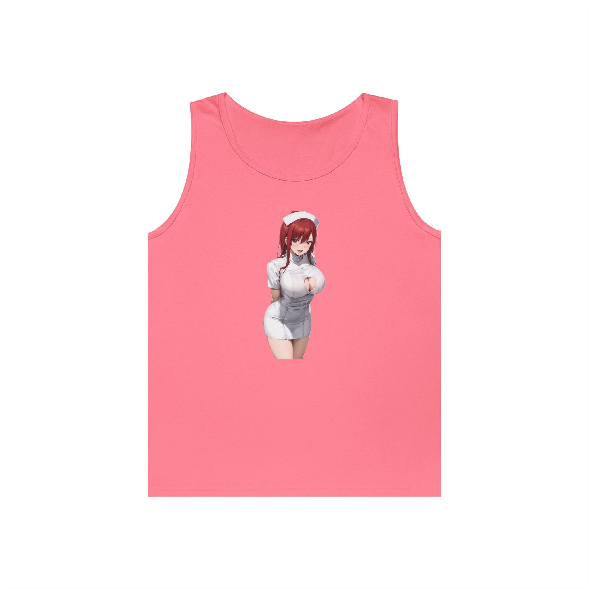Ezra Scarlet Nurse Uniform Anime Heavy Cotton Tank Top