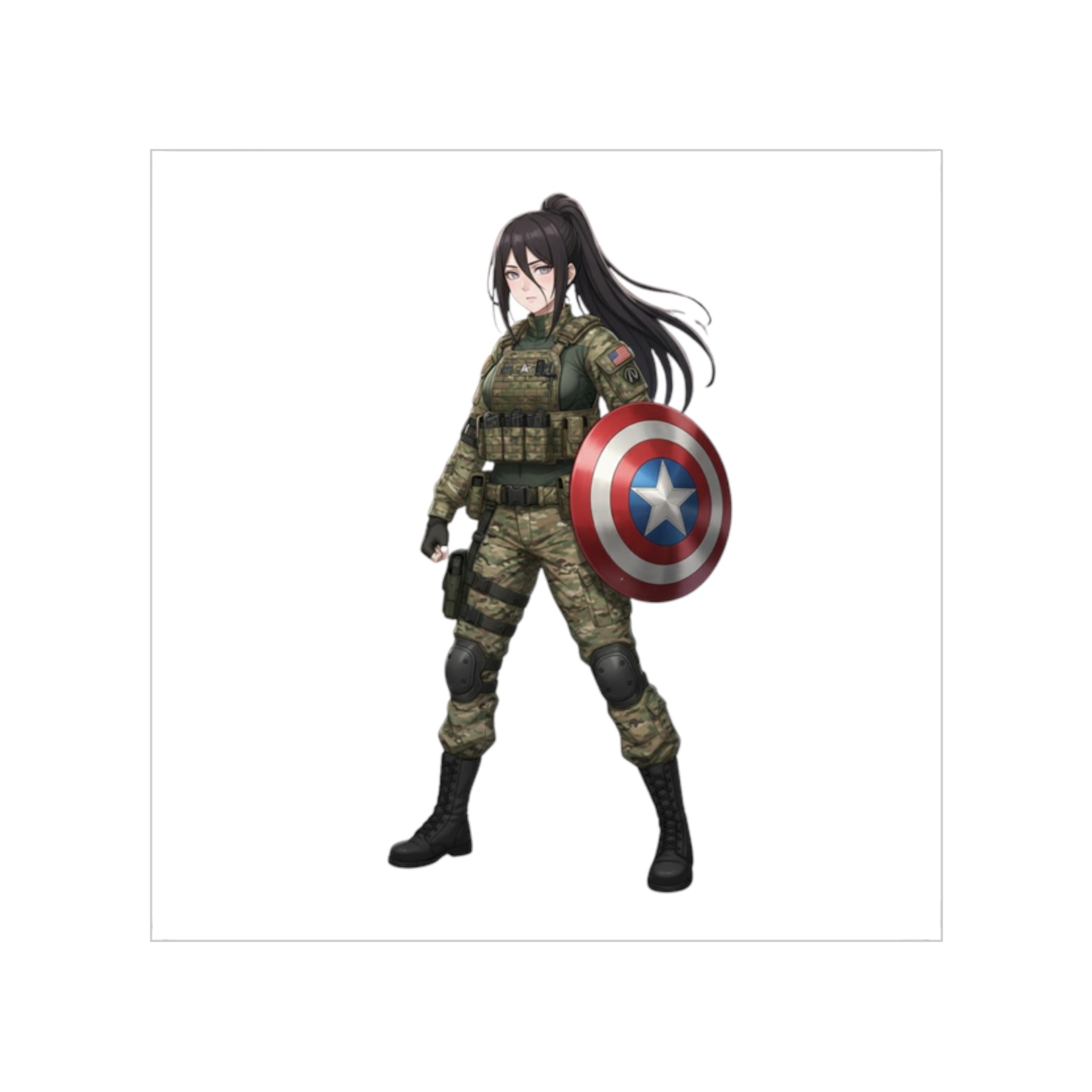 Hanabi Hyuga Captain Tactical Waifu Sticker