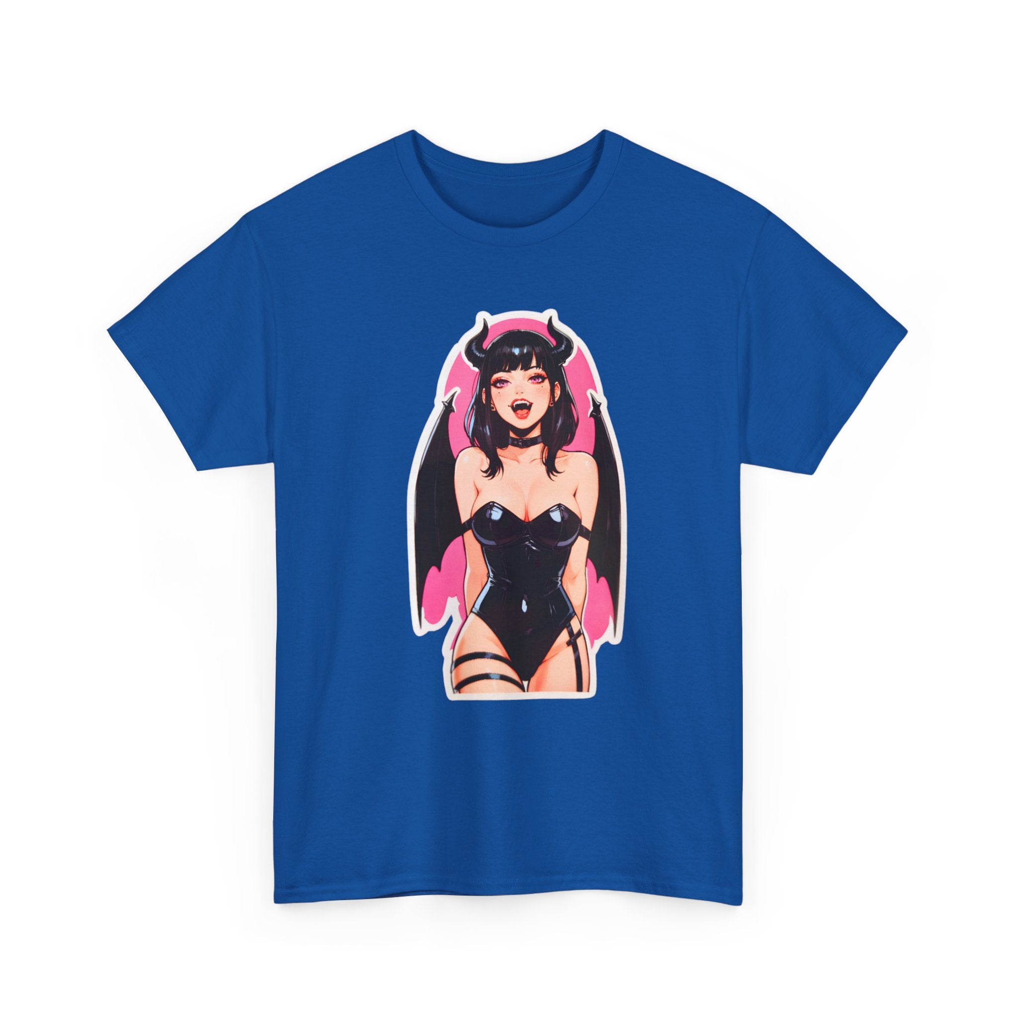 Succubus Ahegao Dark Gothic Unisex Heavy Cotton Tee