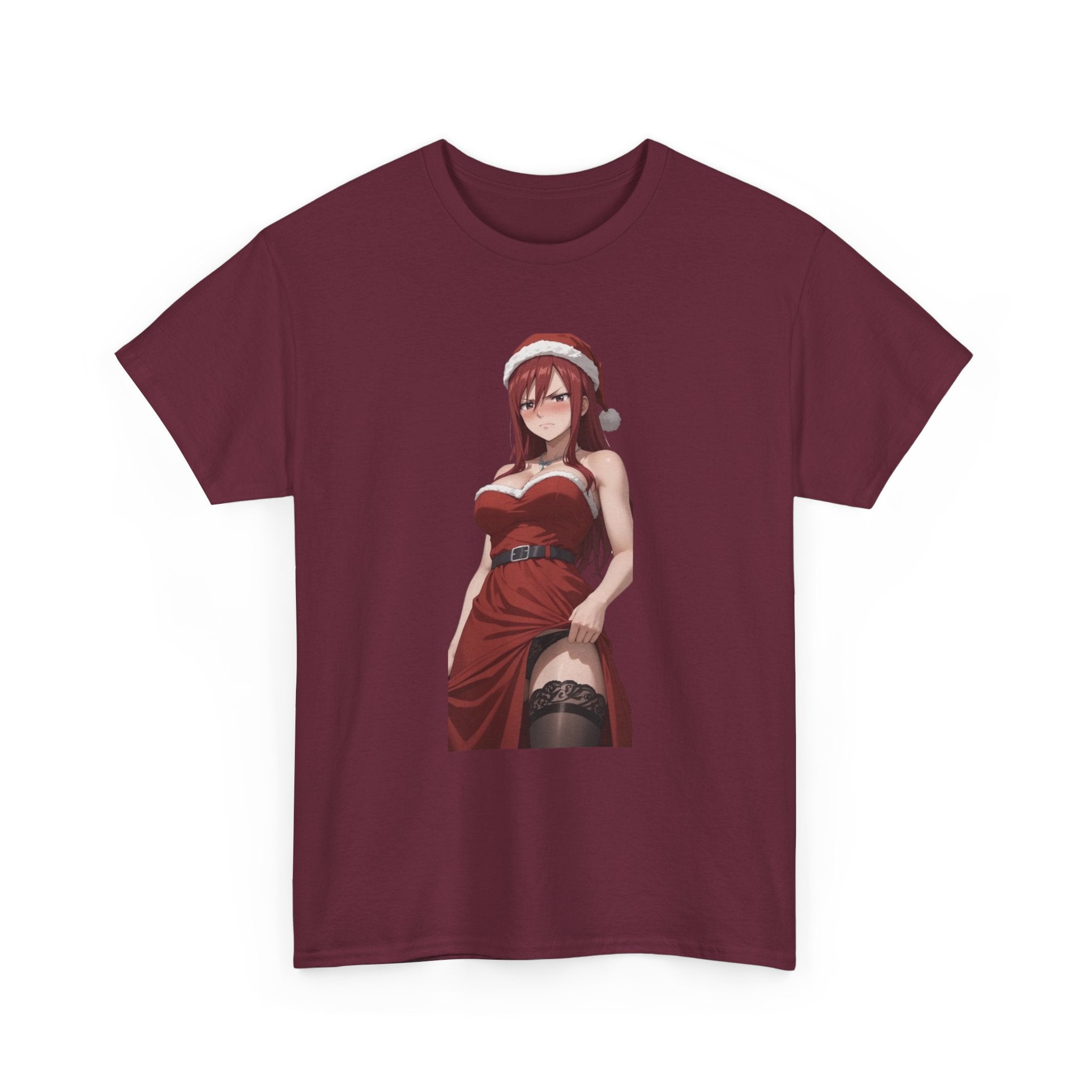 Ezra Scarlet Christmas Themed Angry Anime Unisex Heavy Cotton Tee
