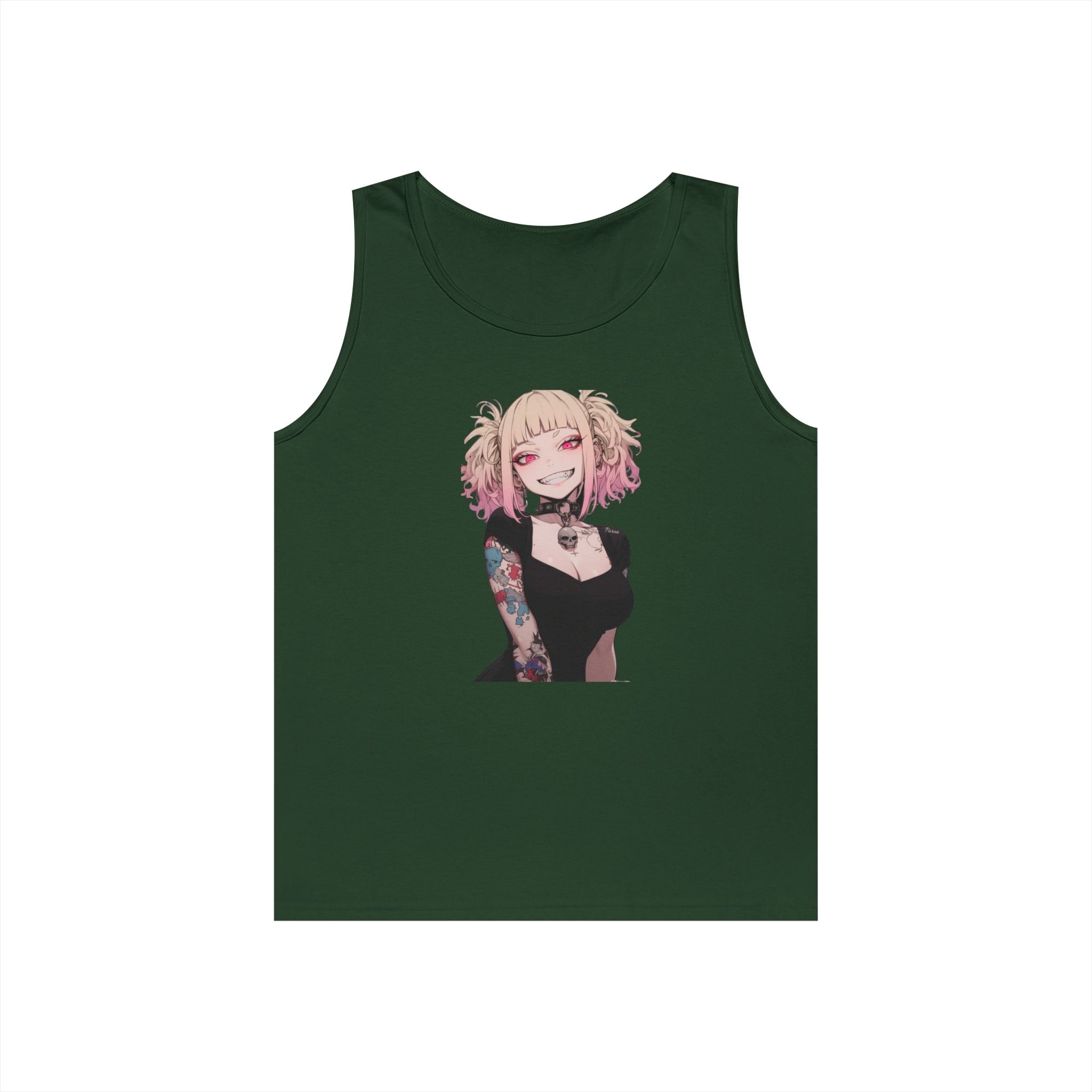 Gothic Himiko Toga Tattooed Crazy Heavy Cotton Tank Top
