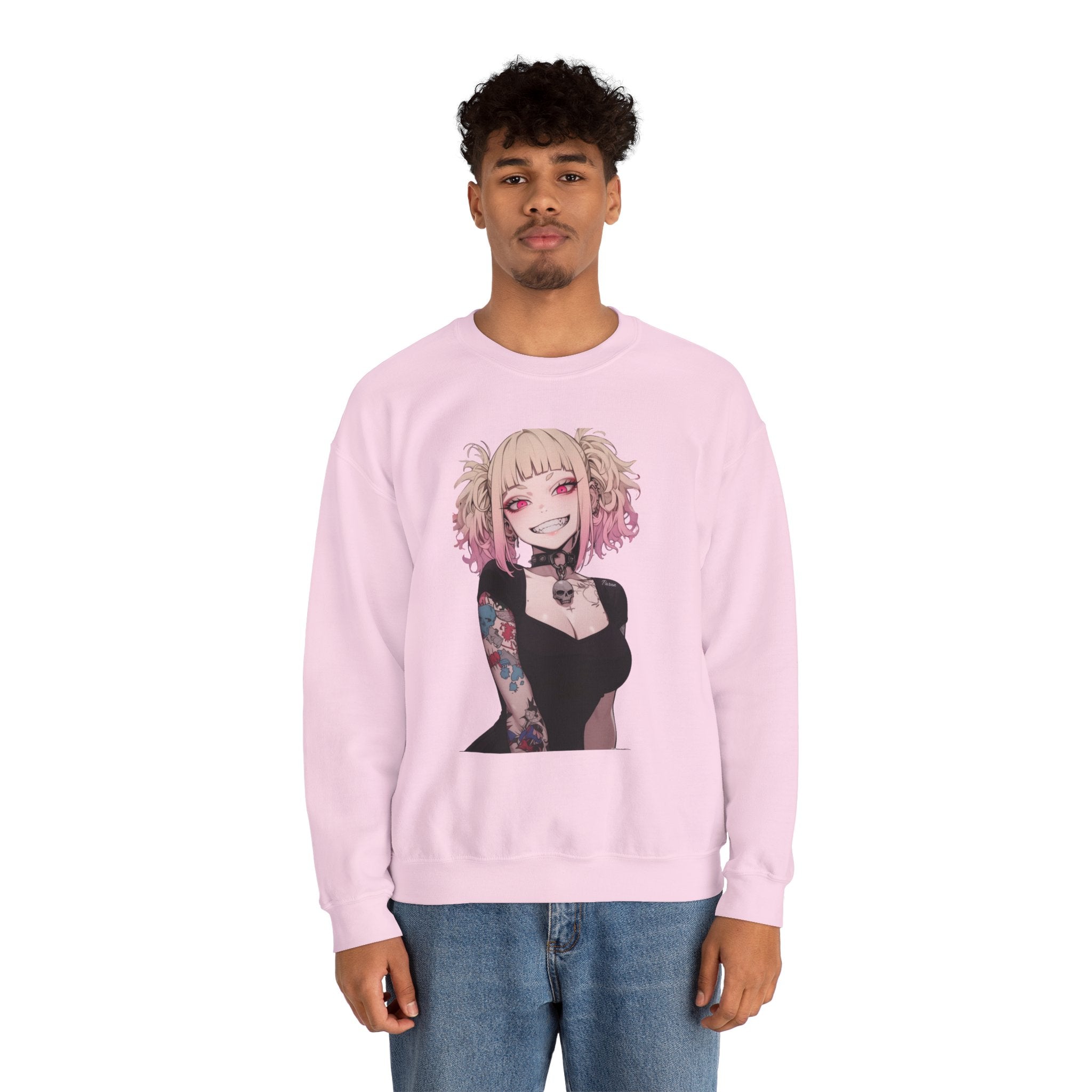 Gothic Himiko Toga Tattooed Crazy Unisex Heavy Blend™ Crewneck Sweatshirt