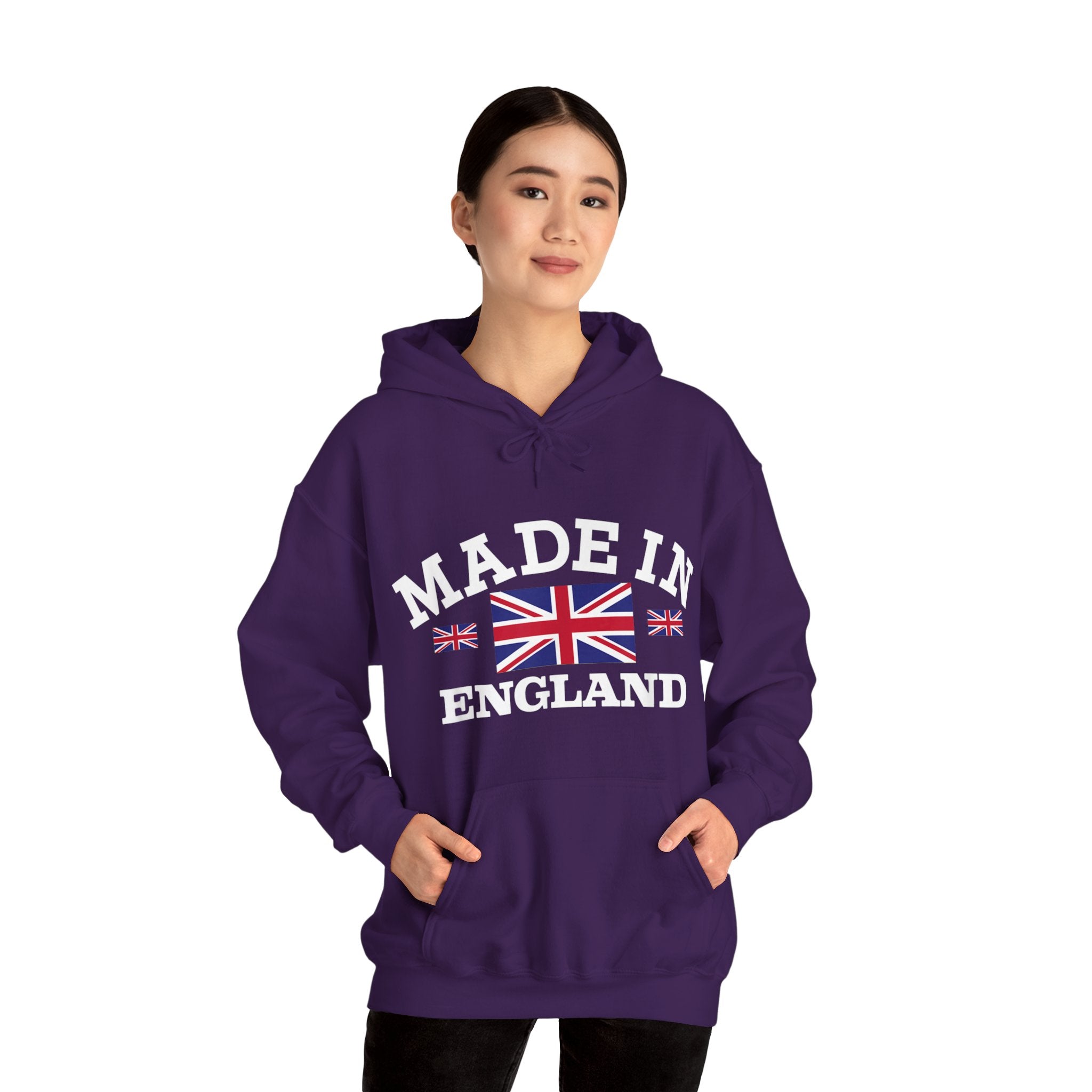 Made in England British Flag Union Jack Unisex Heavy Blend™ Hooded Sweatshirt
