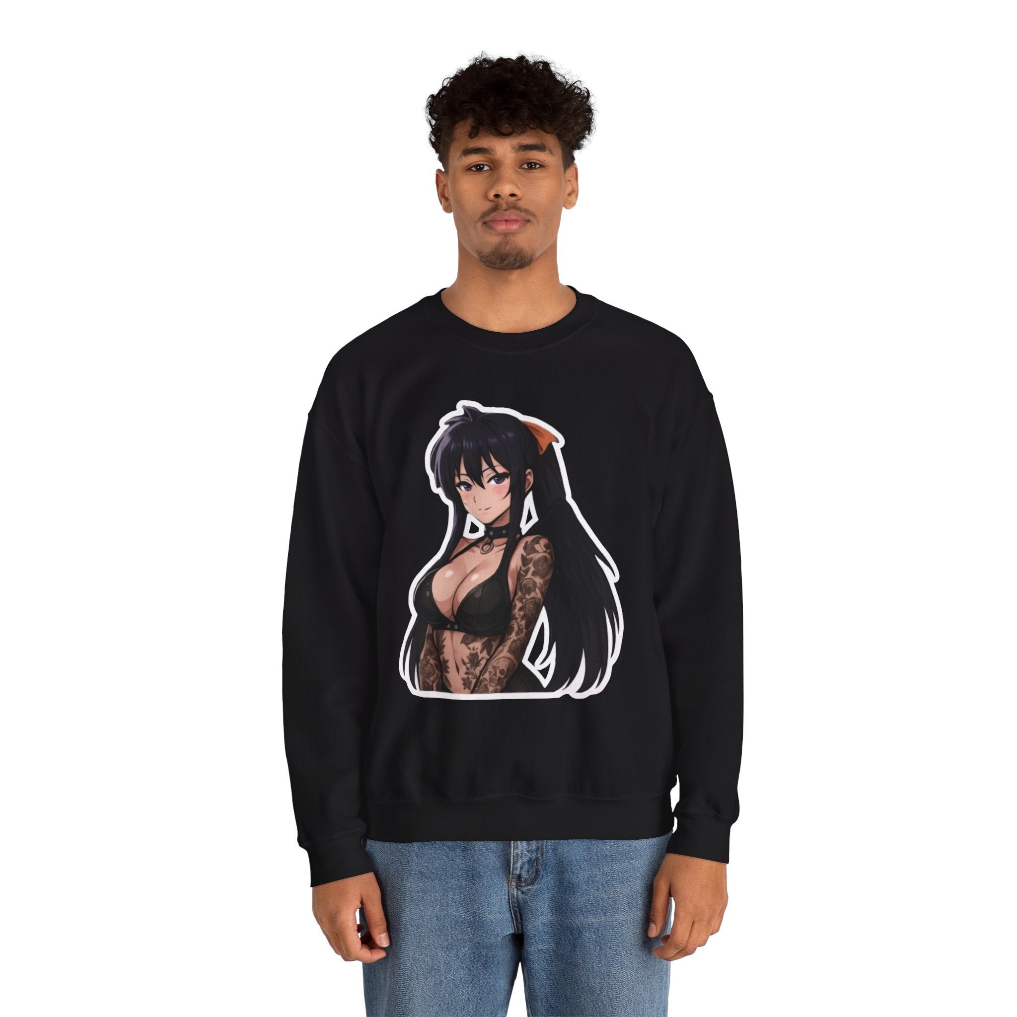 Akeno Himejima Unisex Heavy Blend™ Crewneck Sweatshirt