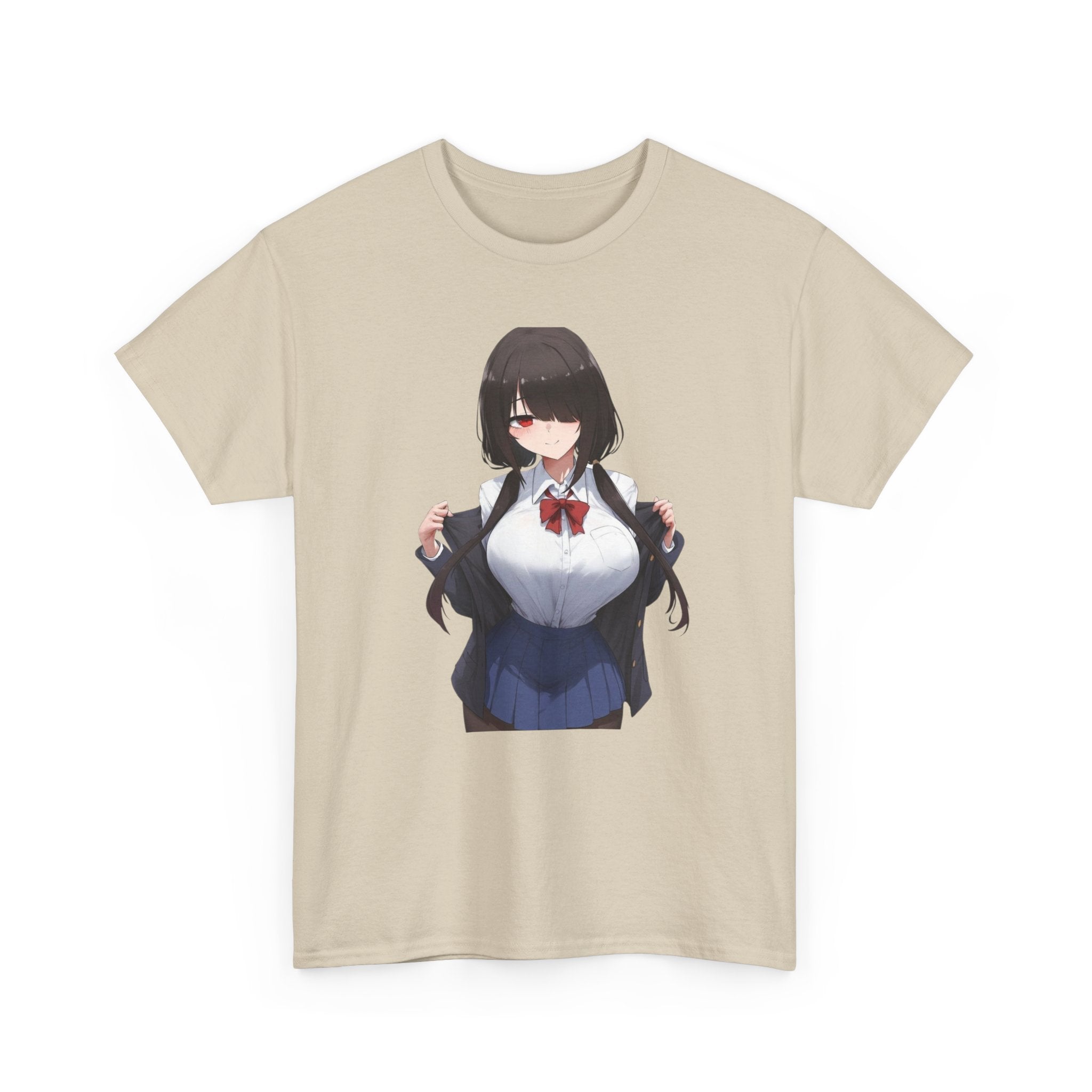 Tokisaki Kurum Schoolgirl Gothic Seductive Unisex Heavy Cotton Tee