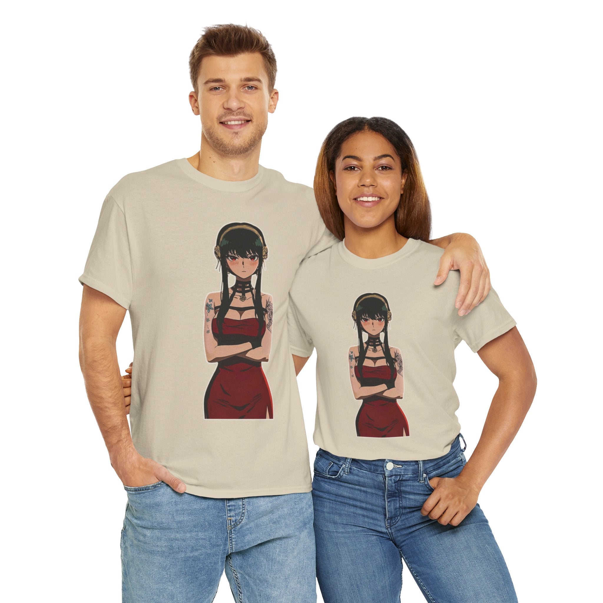 Yor Forger Elegant Tattooed Anime Unisex Heavy Cotton Tee