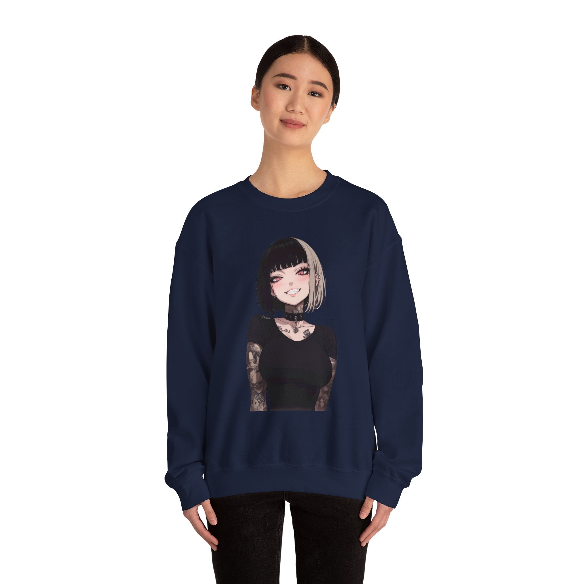 Himiko Toga Gothic Tattooed Style Unisex Heavy Blend™ Crewneck Sweatshirt