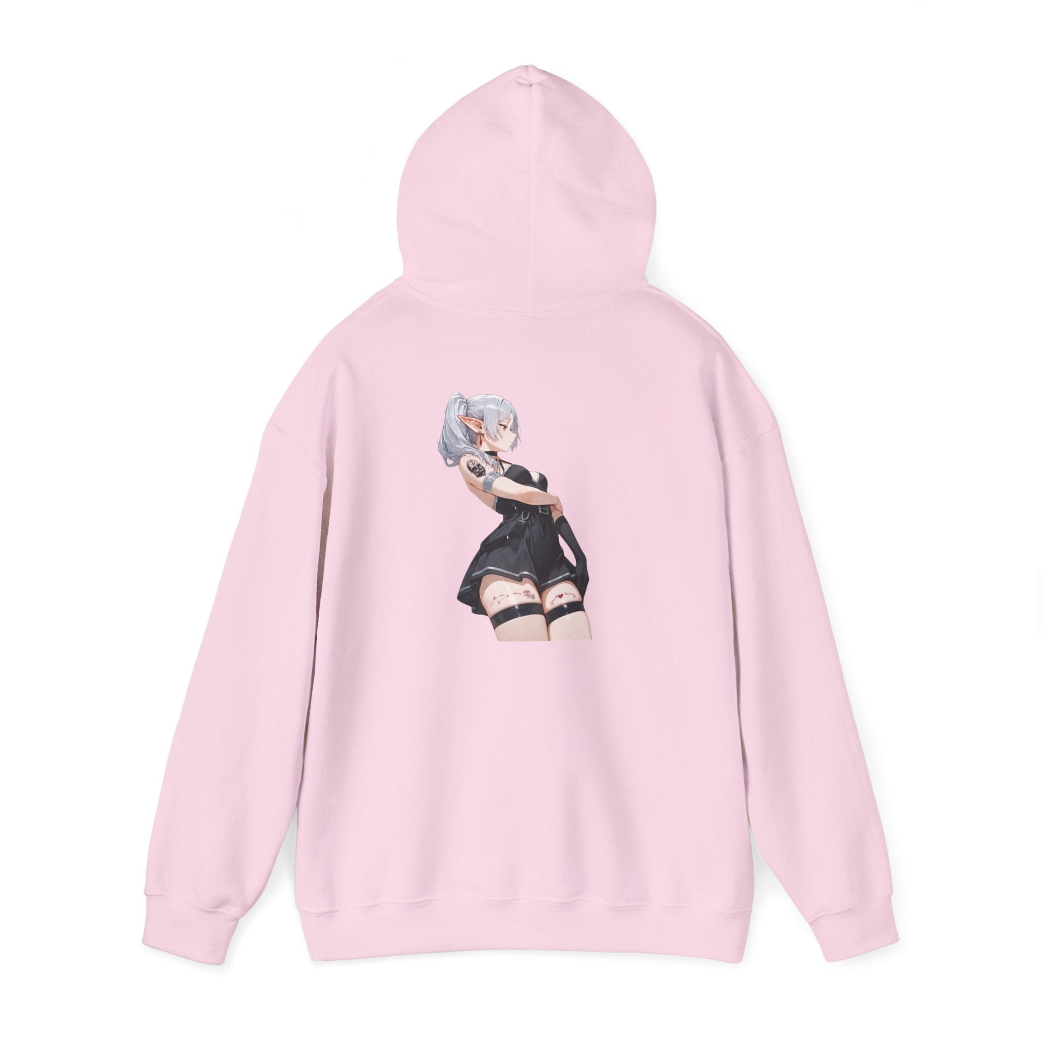 Sexy Frieren Tattooed Black Outfit Unisex Heavy Blend™ Hooded Sweatshirt