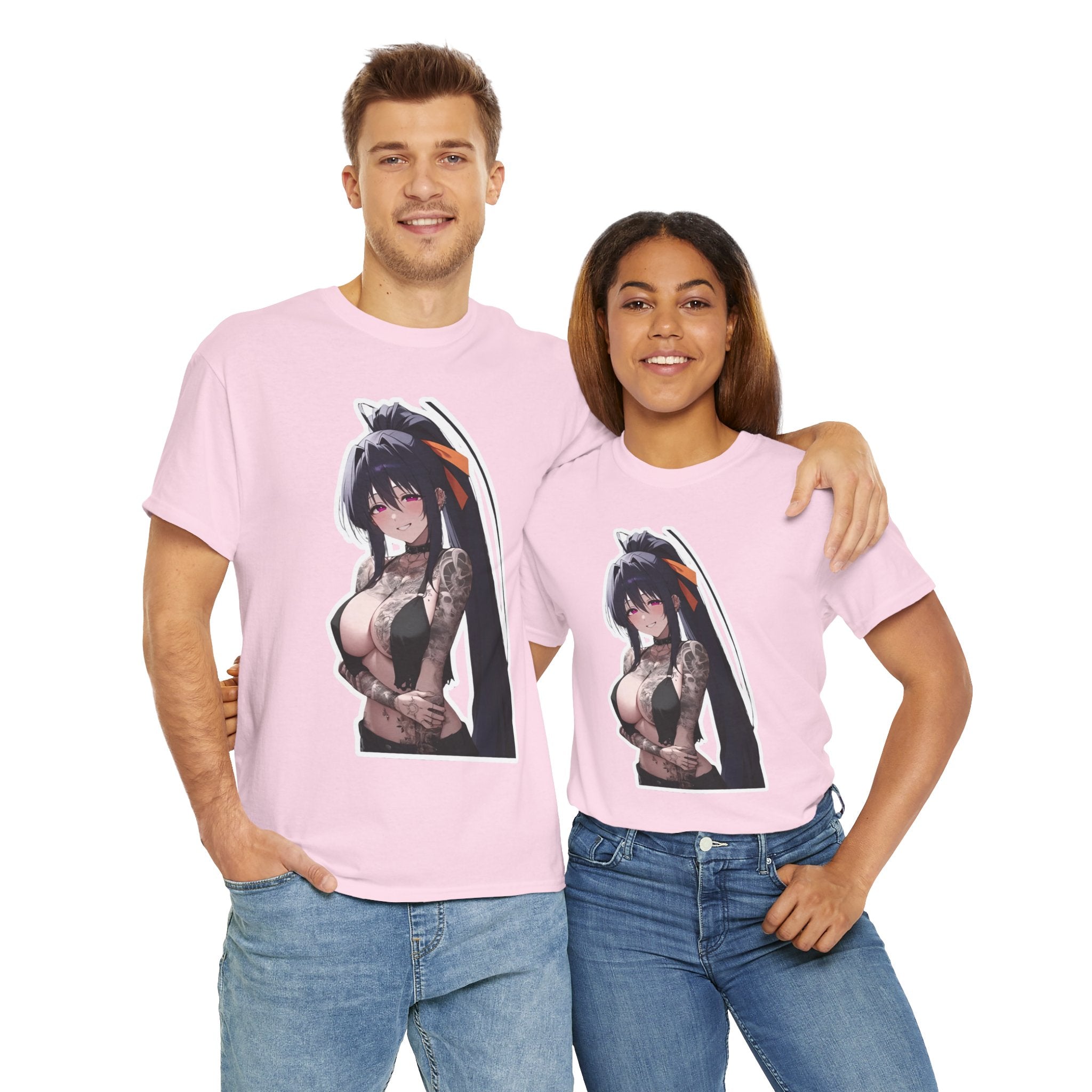 Akeno Himejima Gothic Tattooed Unisex Heavy Cotton Tee
