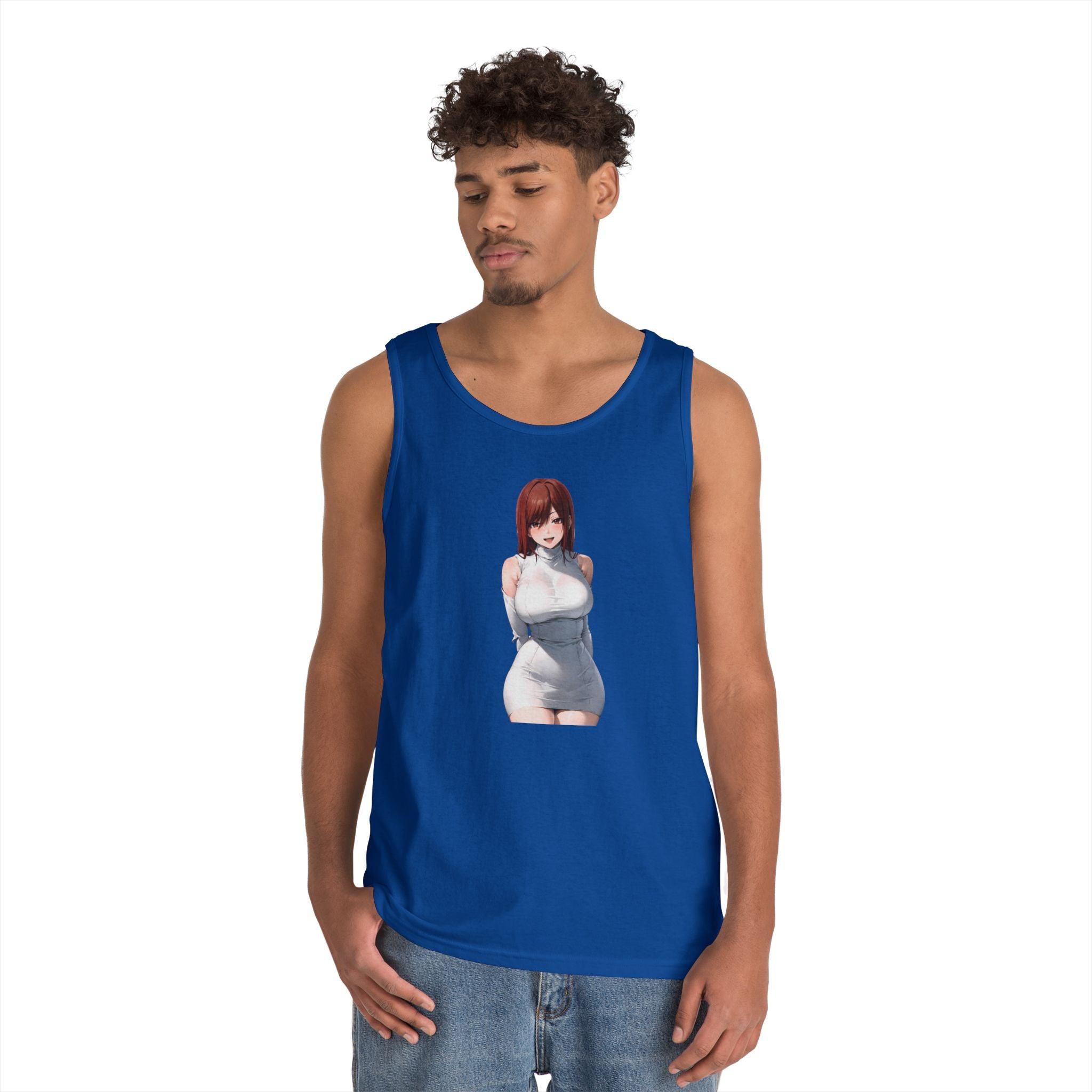 Ezra Scarlet Charming White Dress Anime Heavy Cotton Tank Top