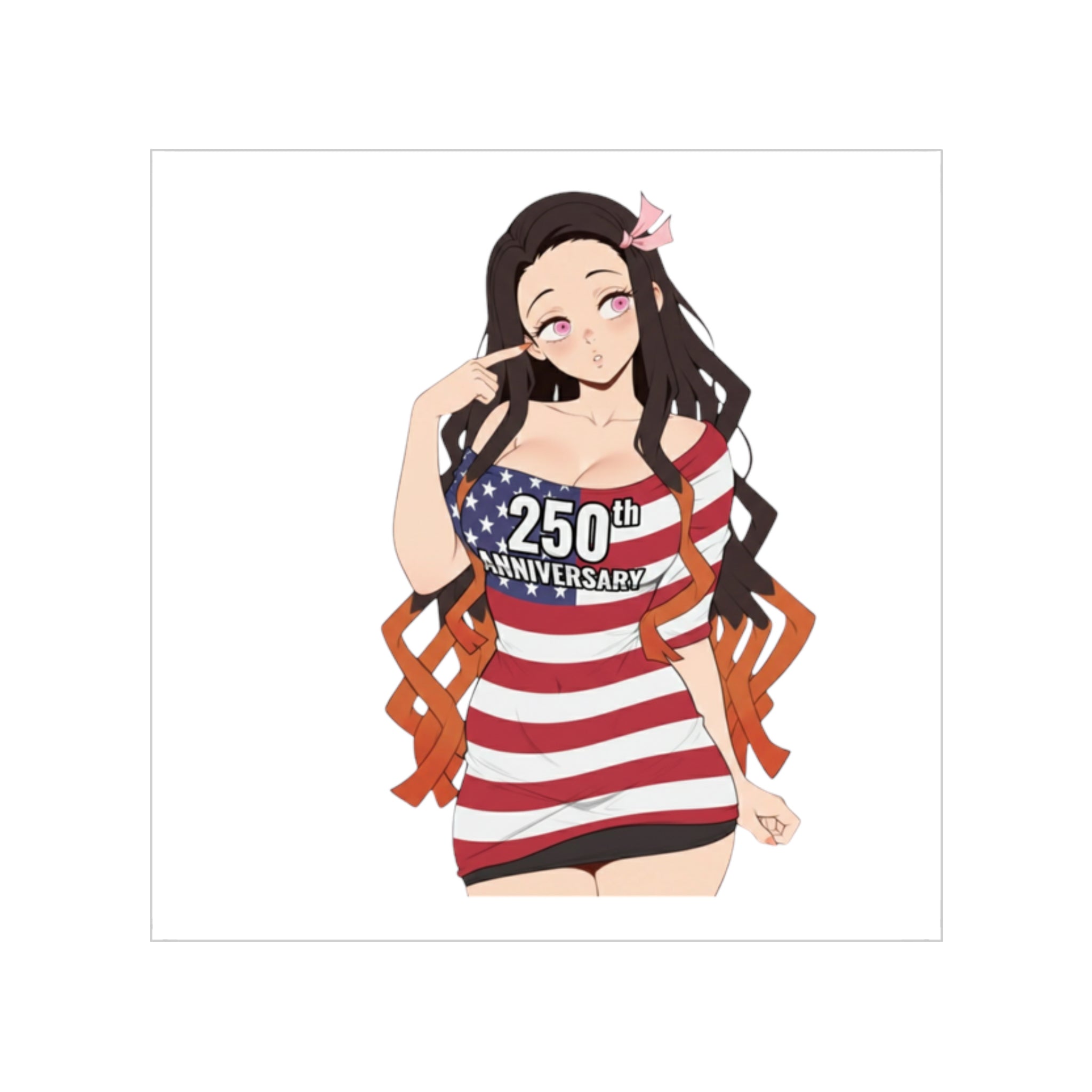 Nezuko Cansual Waifu Sticker