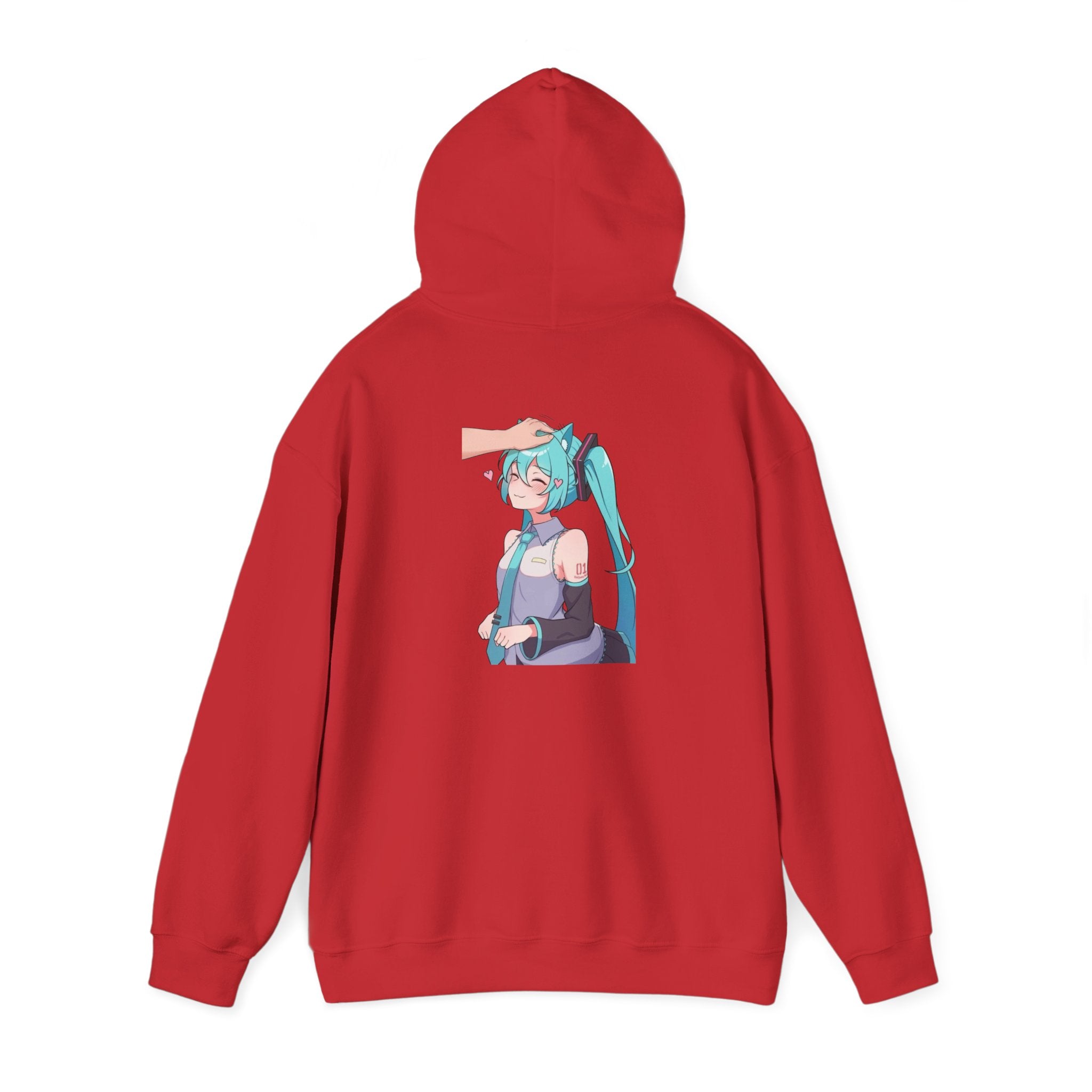 Hatsune Miku Headpat Smiling Catgirl Unisex Heavy Blend™ Hooded Sweatshirt
