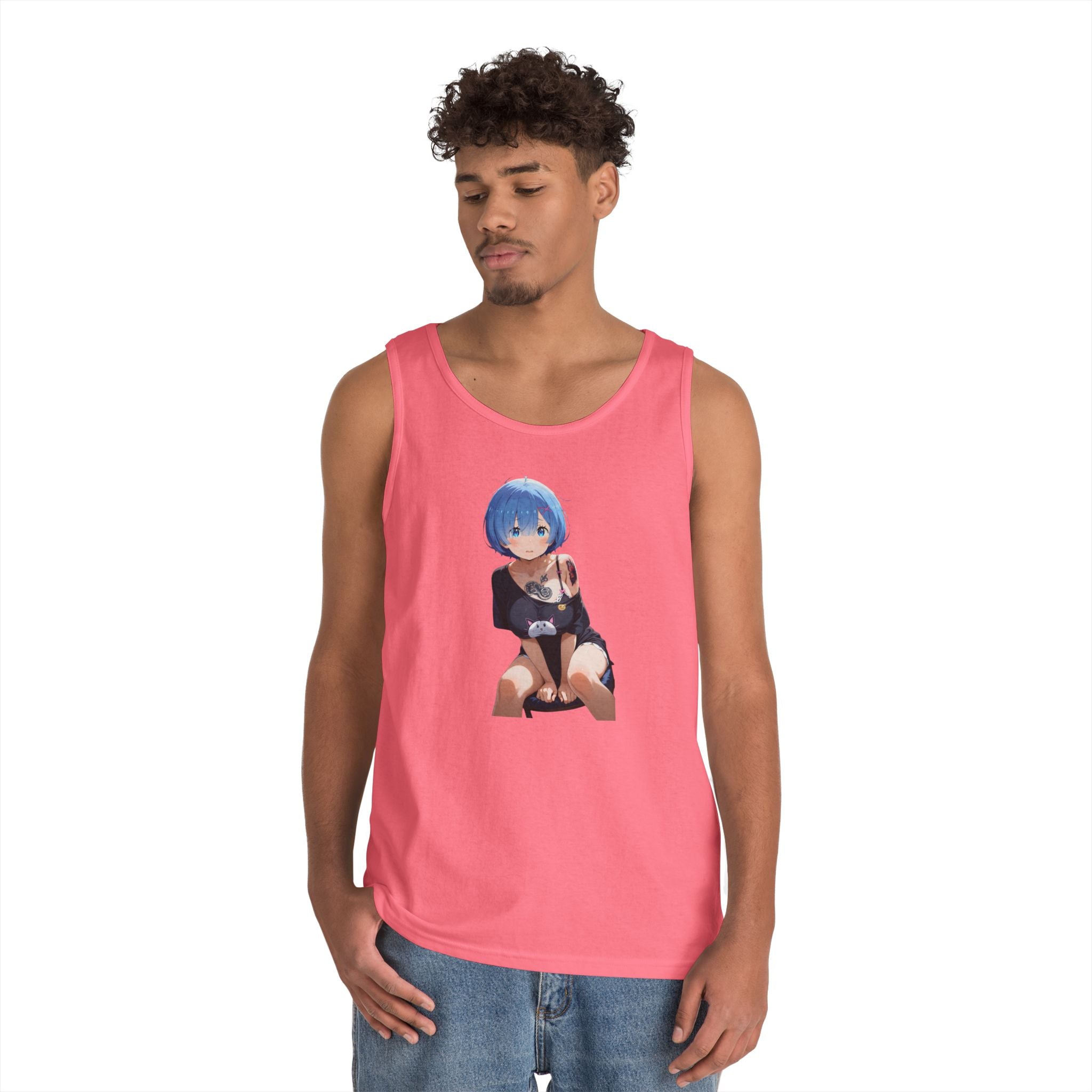 Sexy Rem Tattooed Heavy Cotton Tank Top