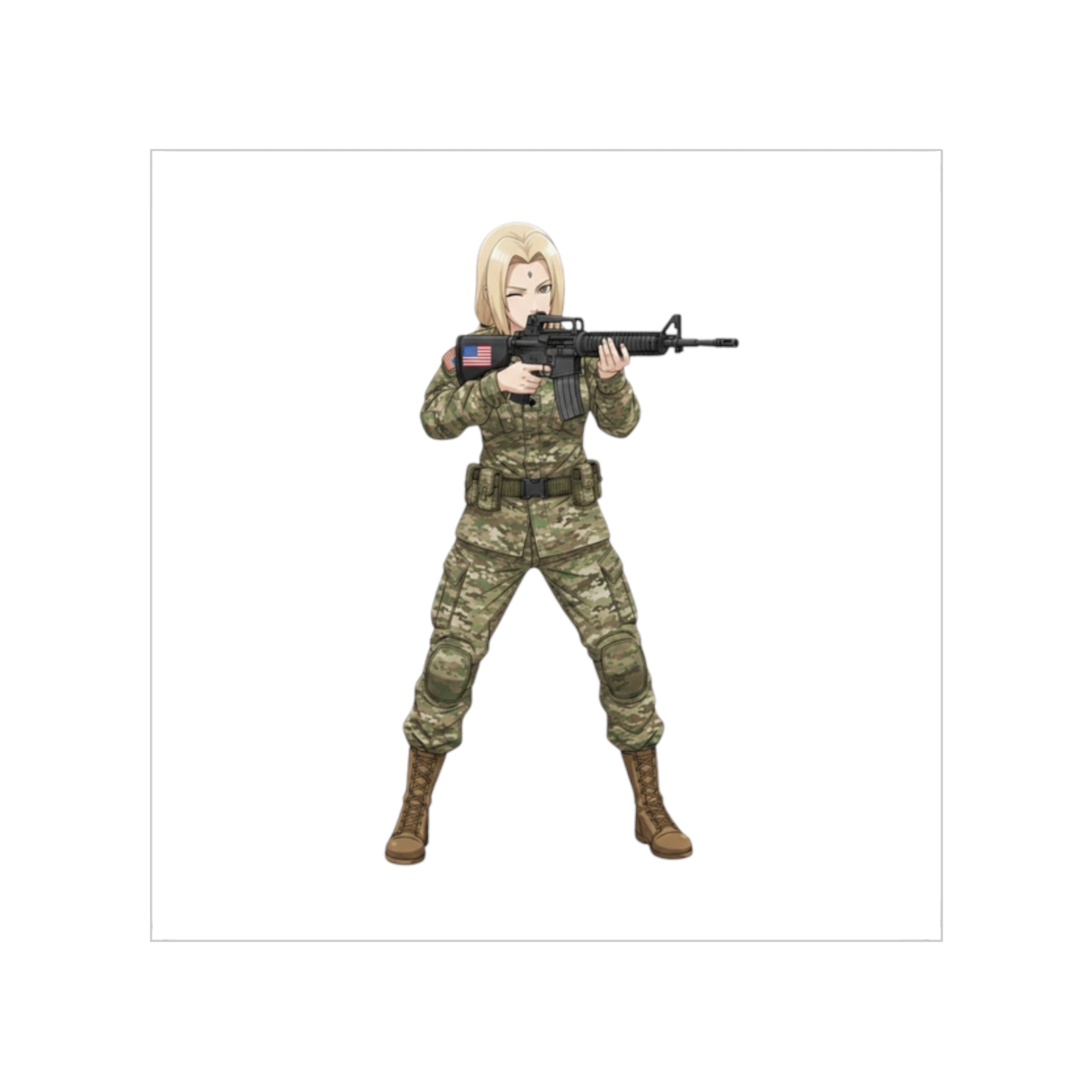 Tsunade Tactical Waifu Sticker