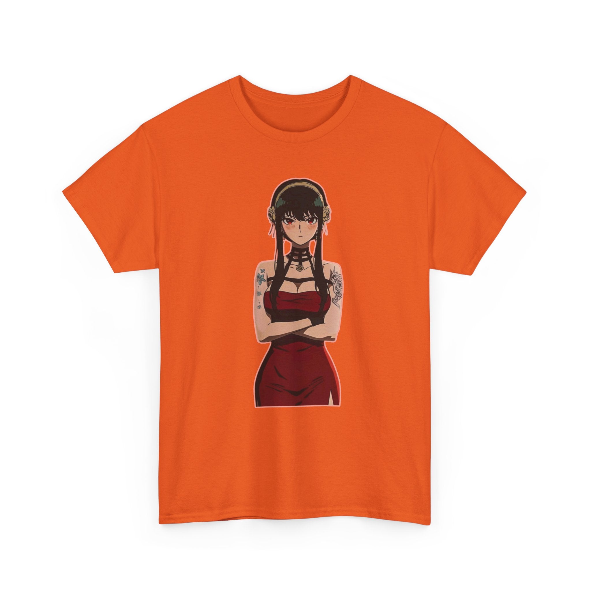 Yor Forger Elegant Tattooed Anime Unisex Heavy Cotton Tee