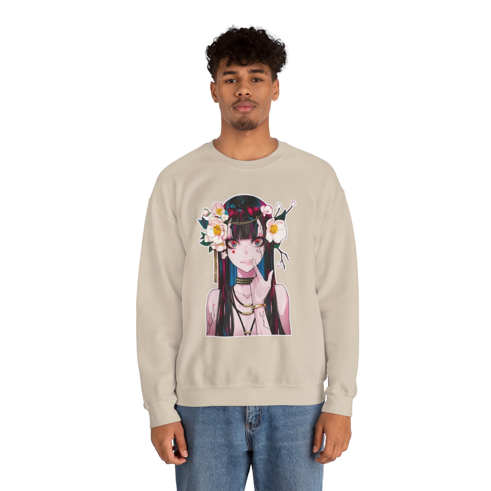 Vampire Girl Dark Fantasy Unisex Heavy Blend™ Crewneck Sweatshirt