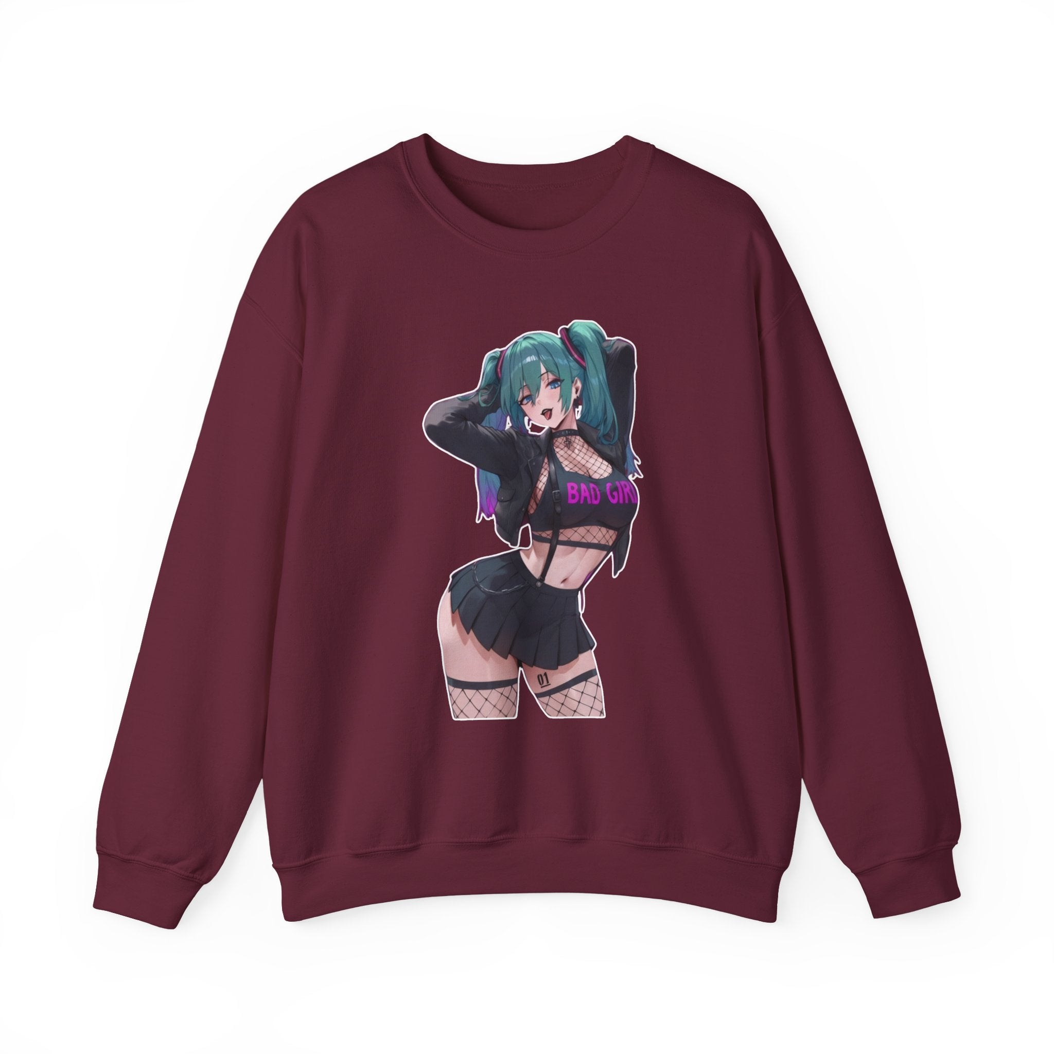 Hatsune Miku Baddie Unisex Heavy Blend™ Crewneck Sweatshirt