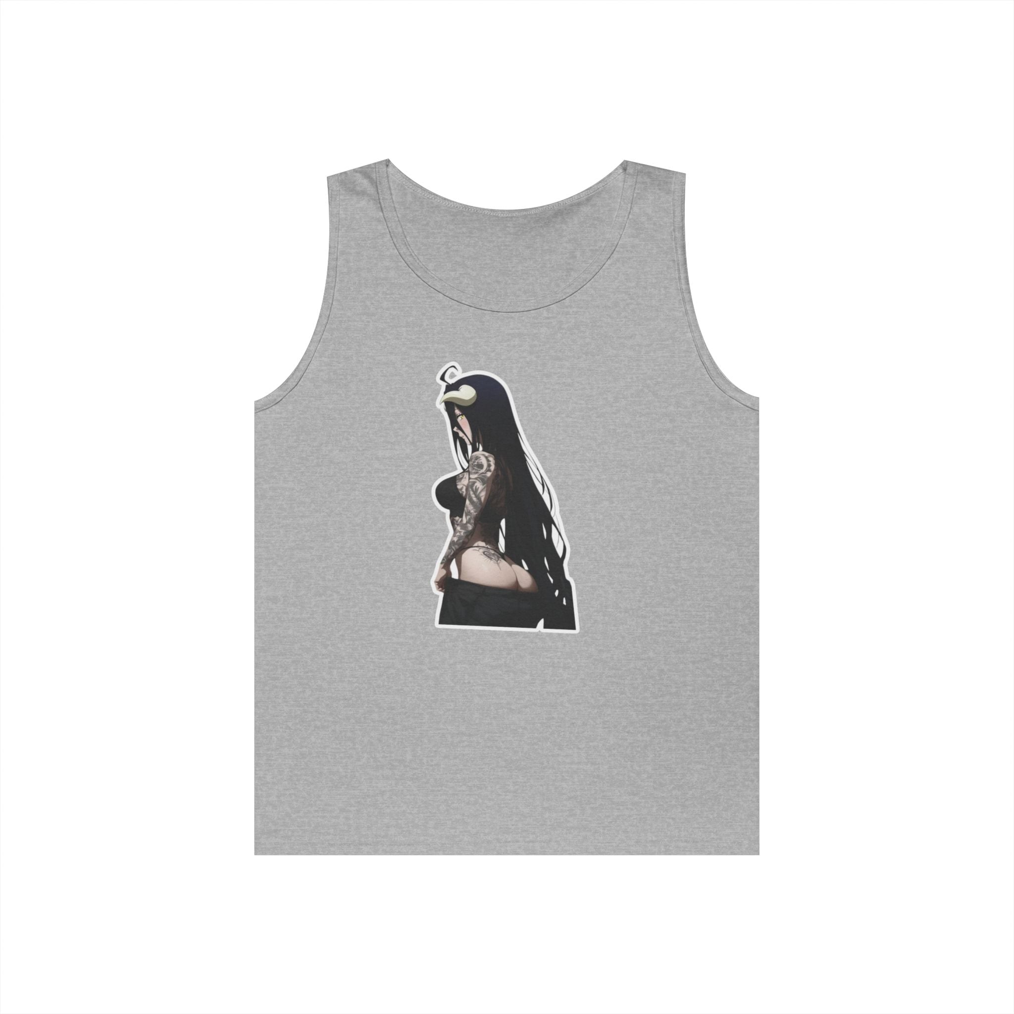 Albedo From Overlord Gothic Tattooed Heavy Cotton Tank Top
