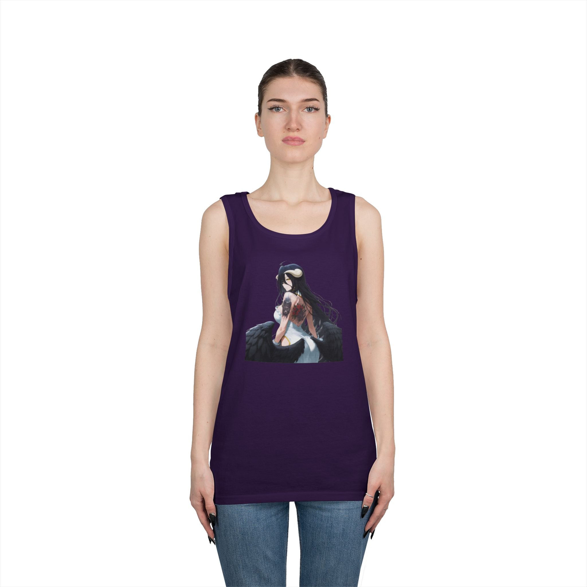 Gothic Albedo Overlord Waifu Heavy Cotton Tank Top