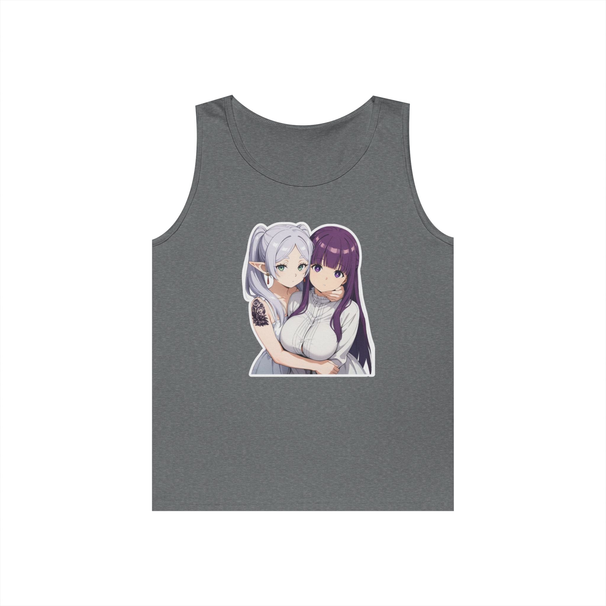Fern x Frieren Waifu Heavy Cotton Tank Top