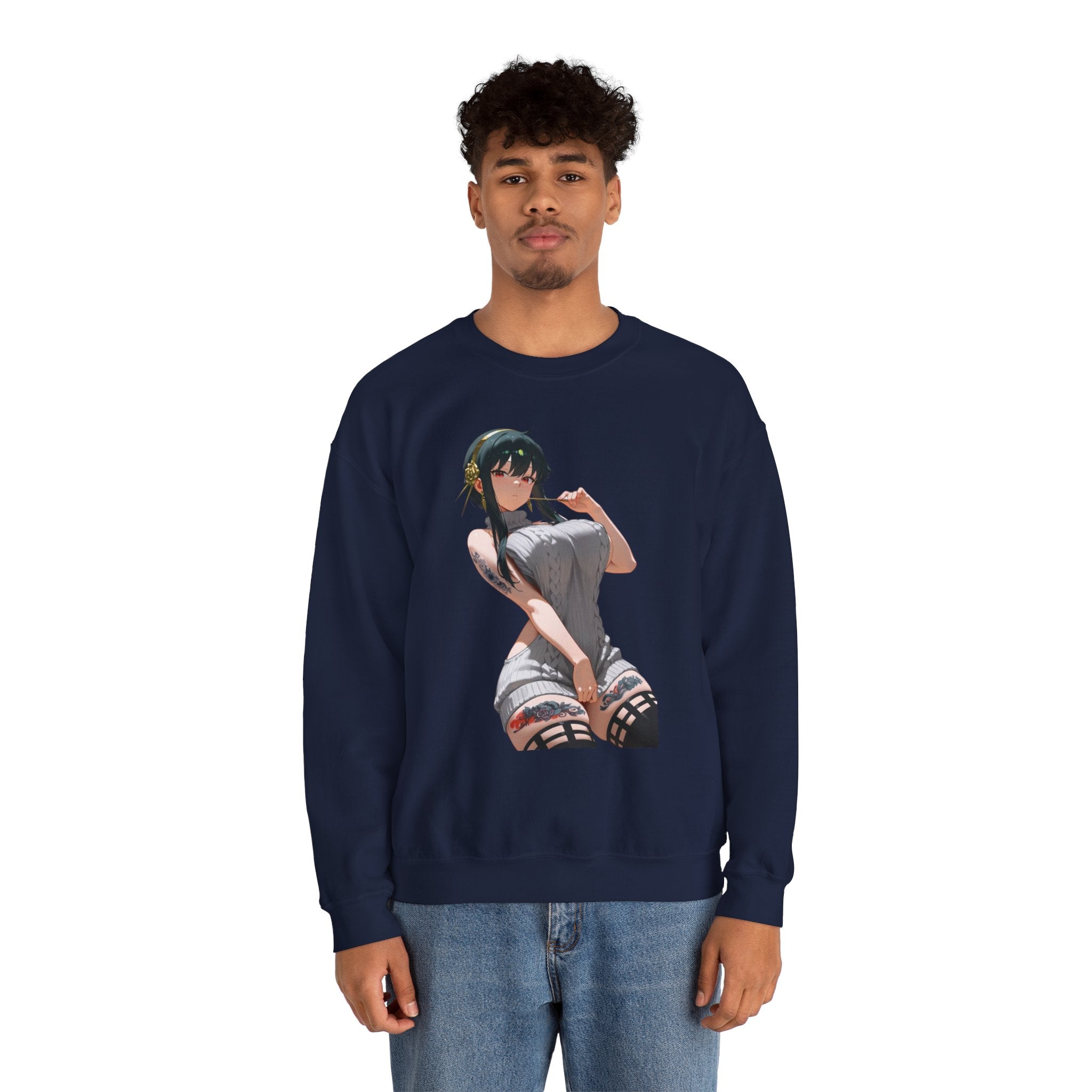 Yor Forger Sexy Tattooed Unisex Heavy Blend™ Crewneck Sweatshirt