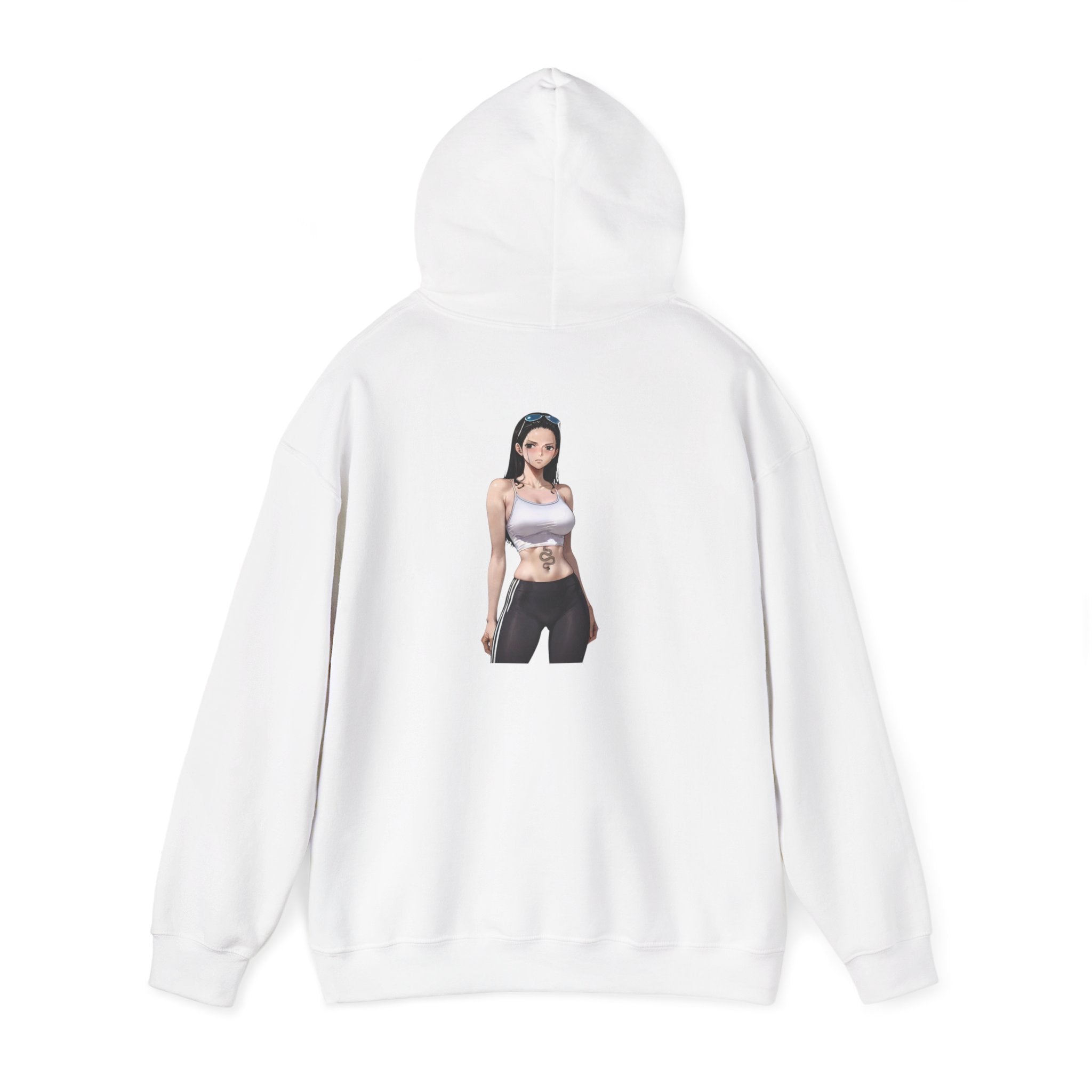 Nico Robin Sporty Snake Tattoo Anime Unisex Heavy Blend™ Hooded Sweatshirt
