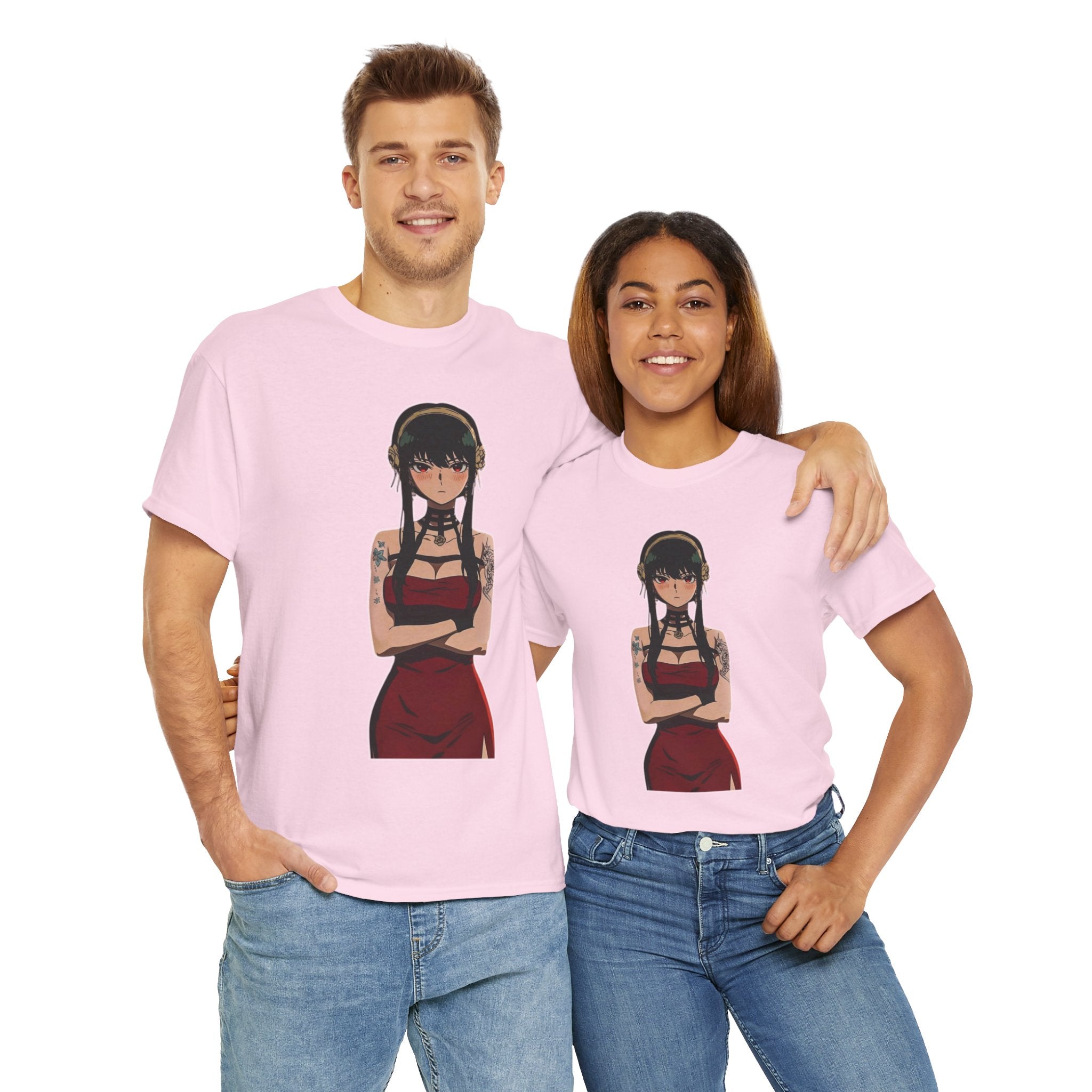 Yor Forger Elegant Tattooed Anime Unisex Heavy Cotton Tee