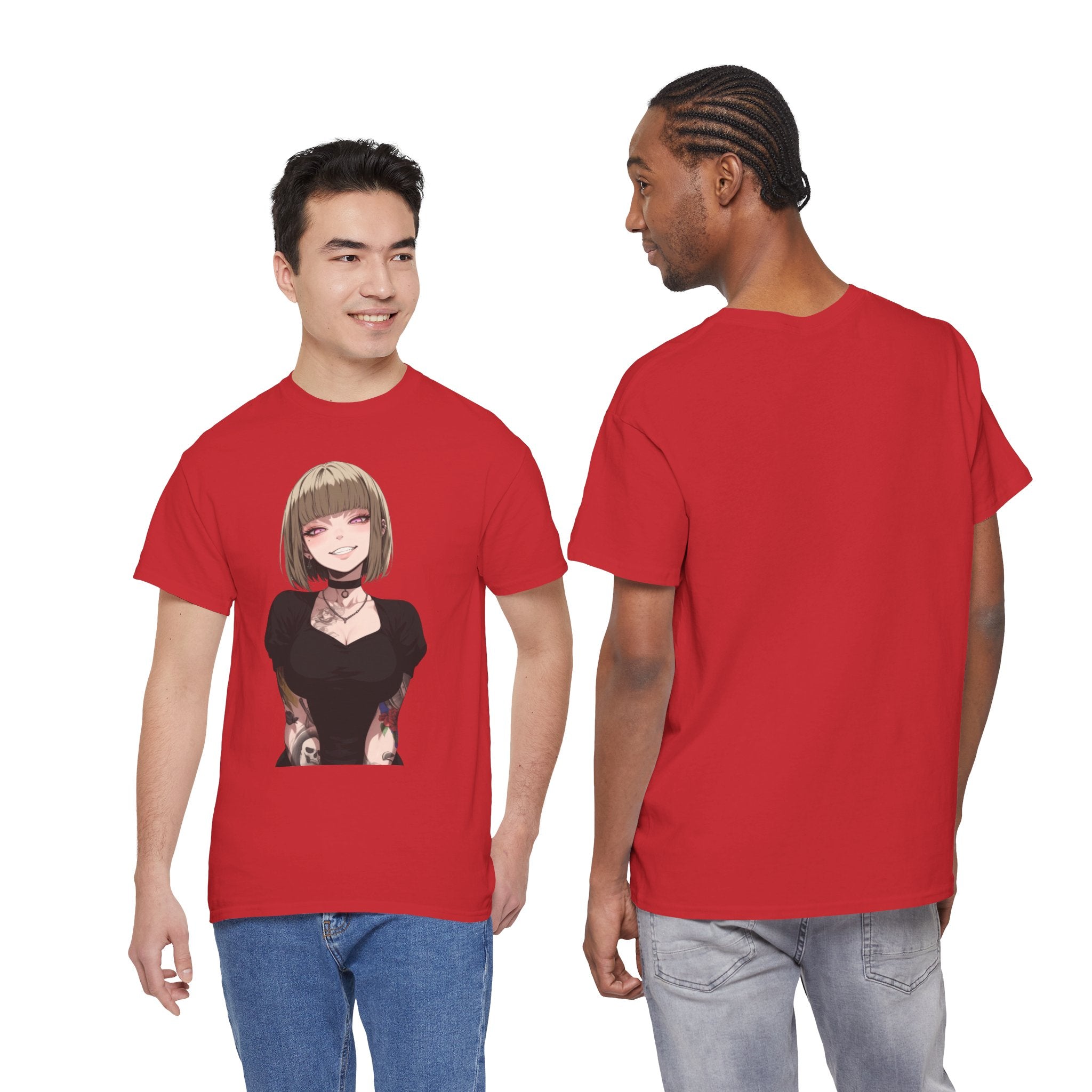 Sexy Style Himiko Toga Skull Tattooed Unisex Heavy Cotton Tee