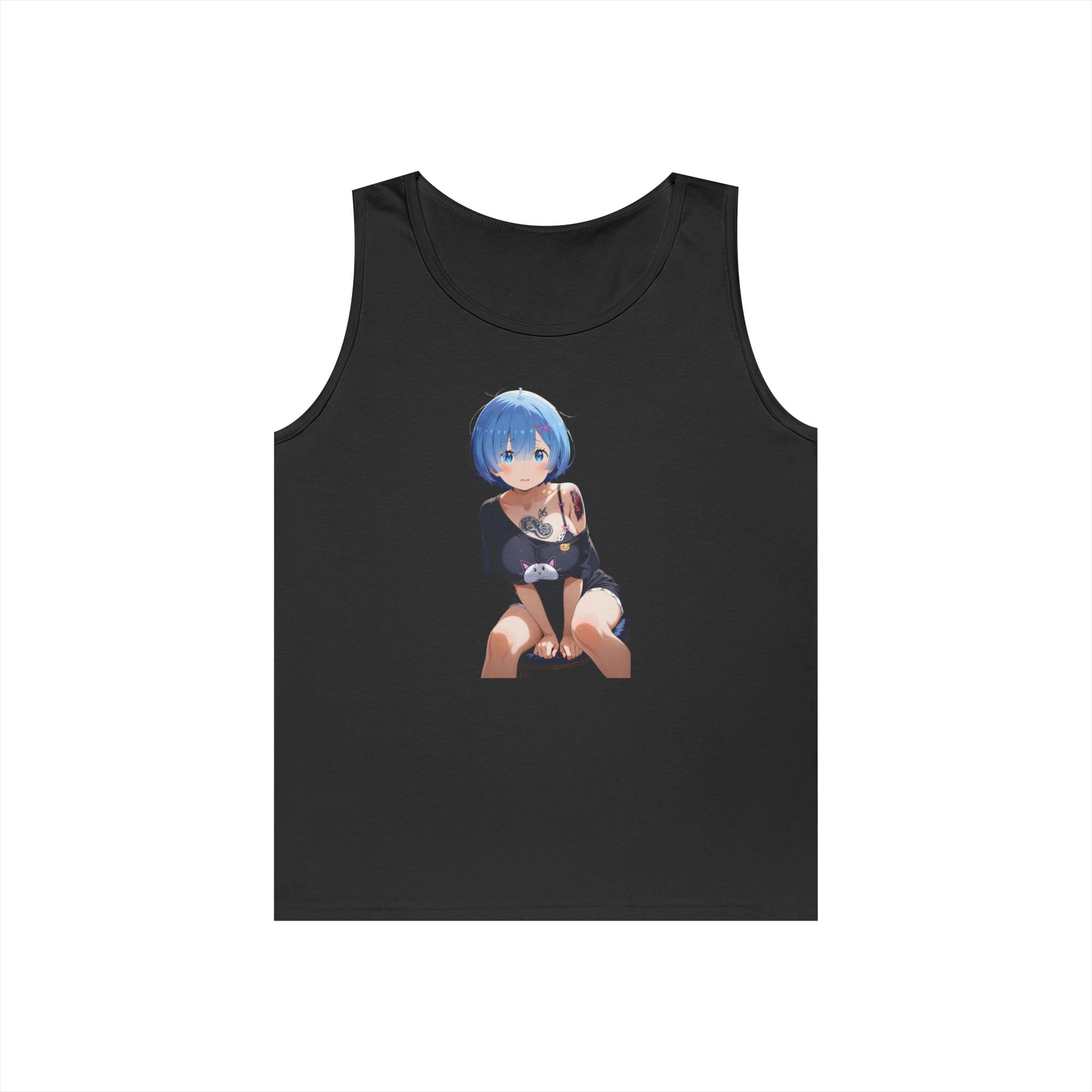 Sexy Rem Tattooed Heavy Cotton Tank Top