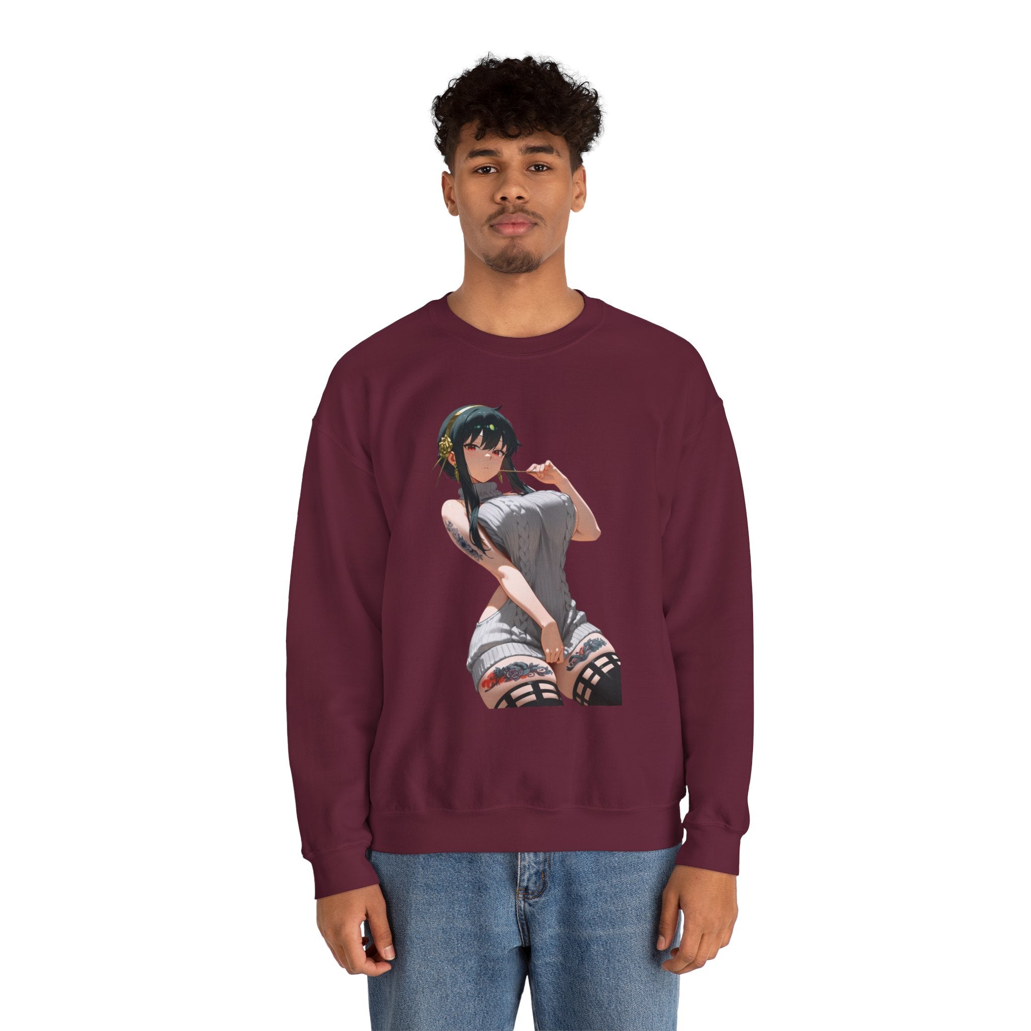 Yor Forger Sexy Tattooed Unisex Heavy Blend™ Crewneck Sweatshirt