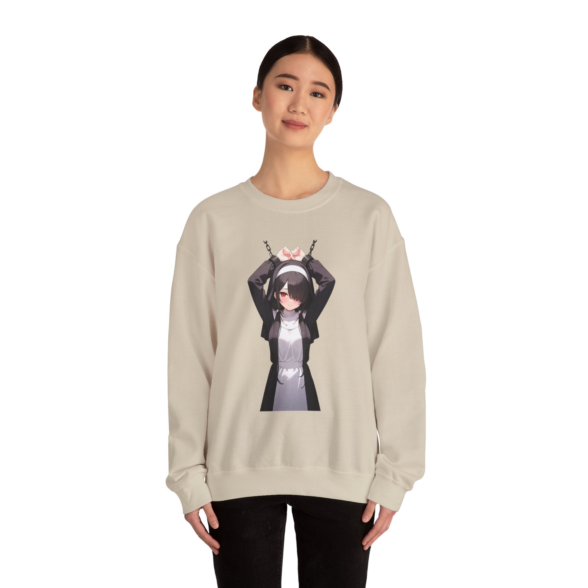 Tokisaki Kurum Nun Gothic Unisex Heavy Blend™ Crewneck Sweatshirt