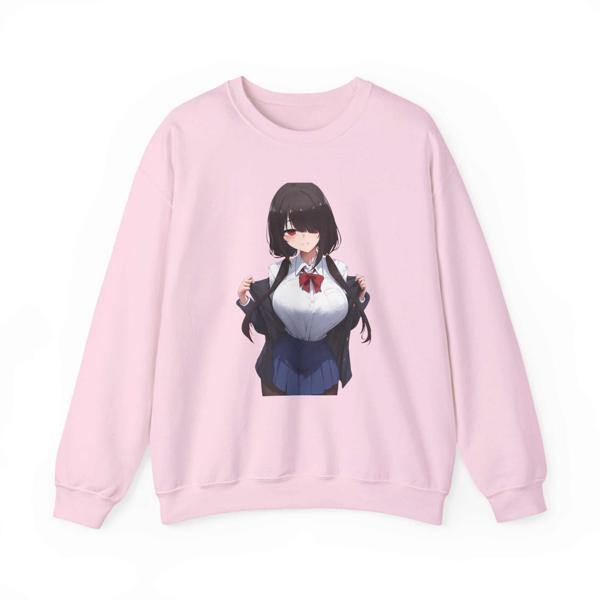 Tokisaki Kurum Schoolgirl Gothic Seductive Unisex Heavy Blend™ Crewneck Sweatshirt