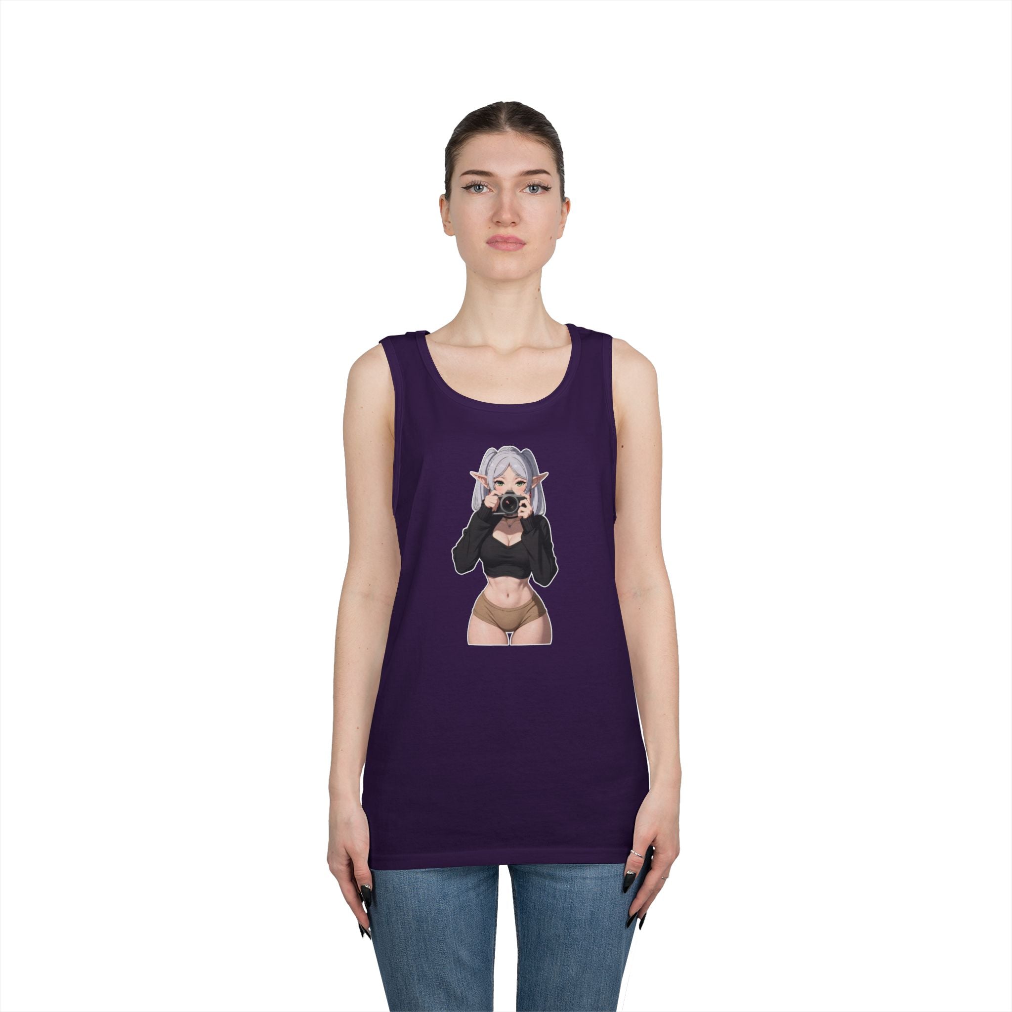 Frieren Cute Heavy Cotton Tank Top