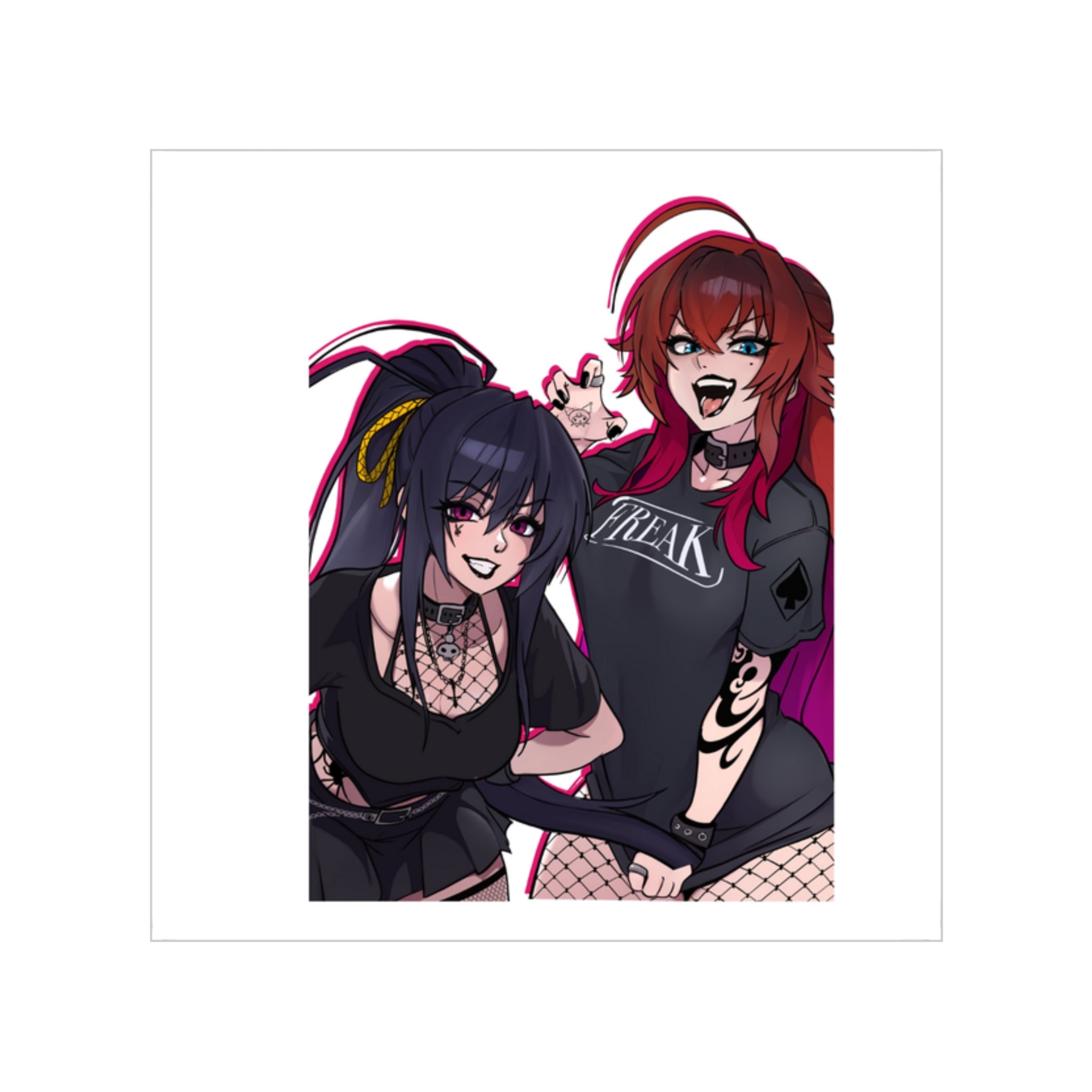 Goth Rias x Akeno Sticker