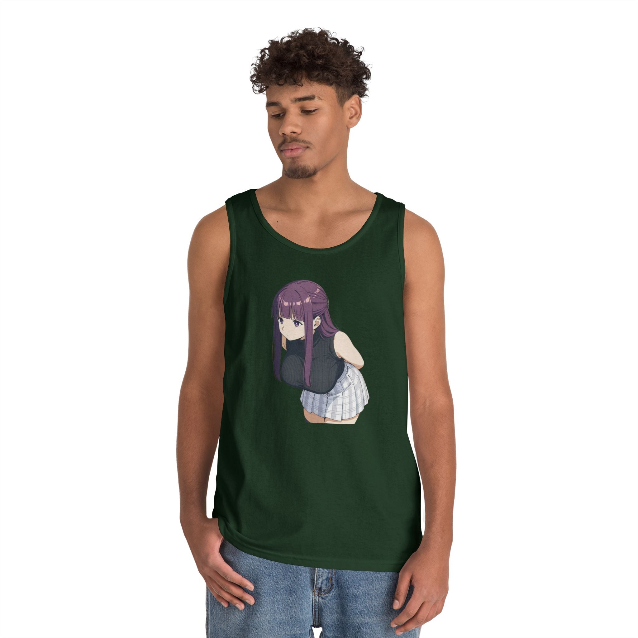 Fern Anime Heavy Cotton Tank Top
