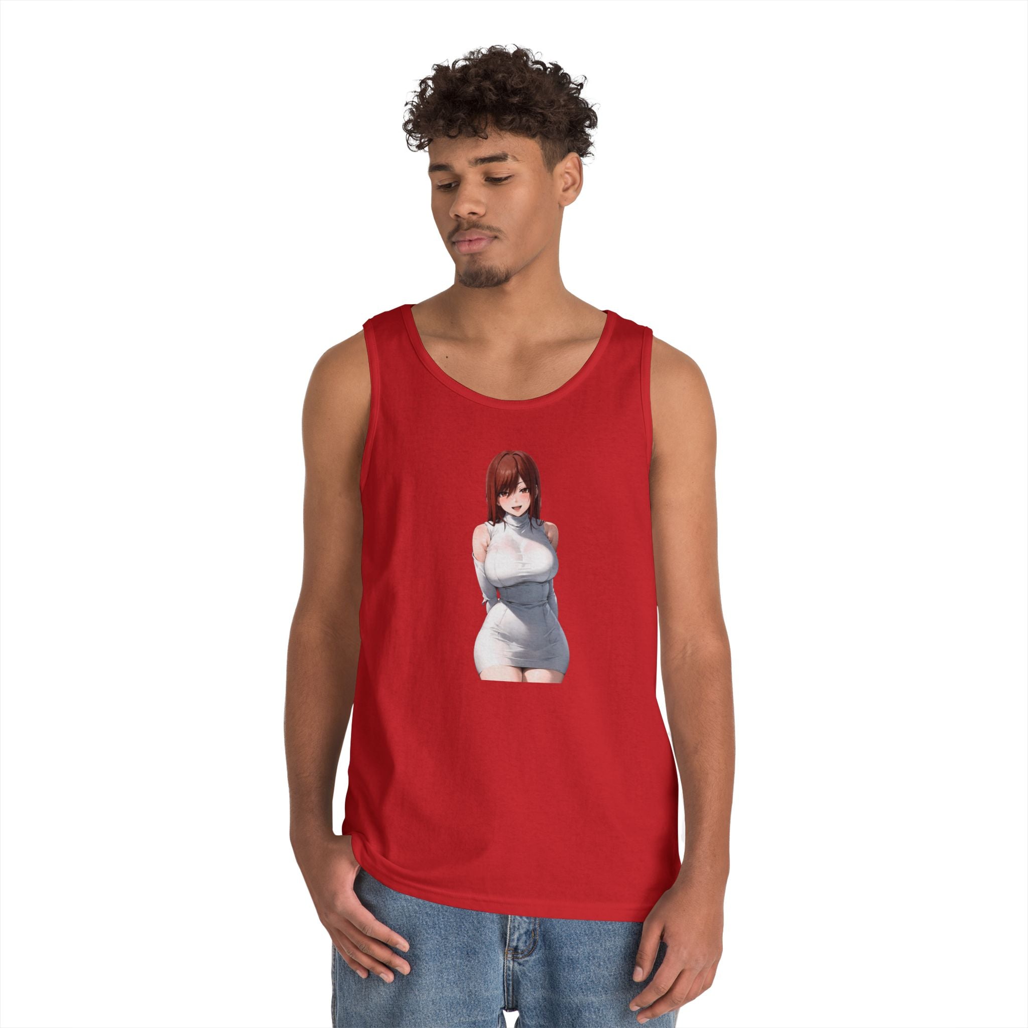 Ezra Scarlet Charming White Dress Anime Heavy Cotton Tank Top