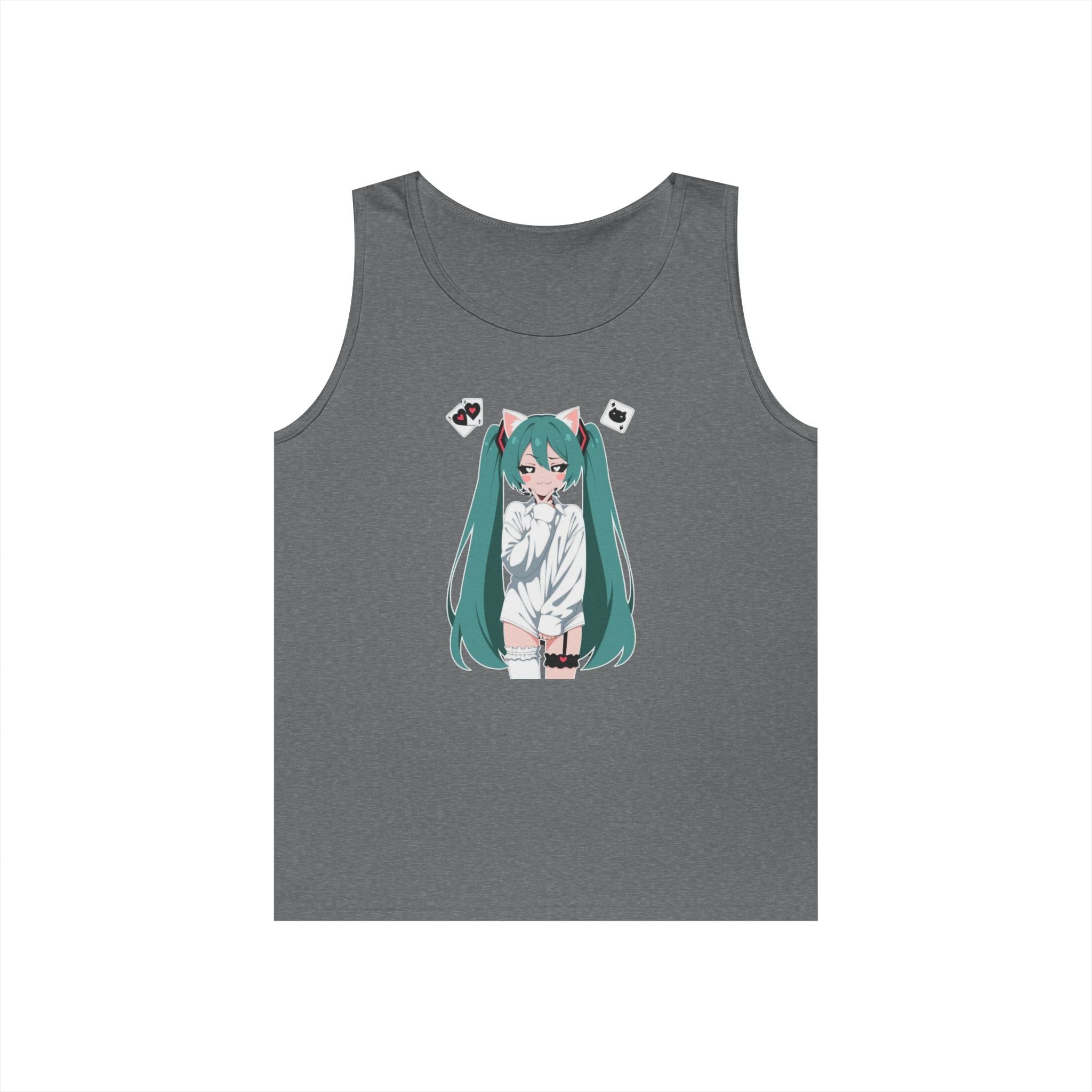 Hatsune Miku Catgirl Cute Heavy Cotton Tank Top
