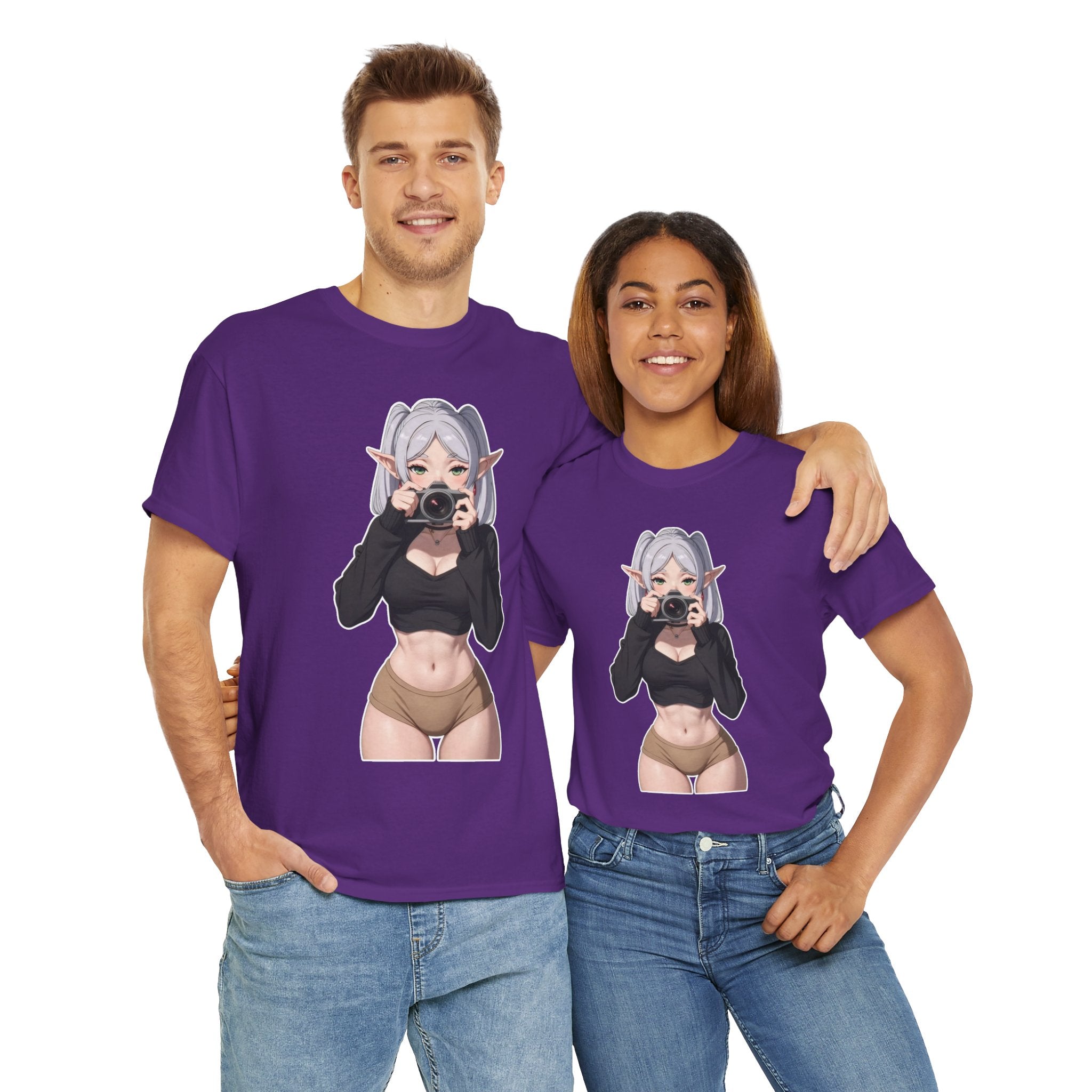 Frieren Cute Unisex Heavy Cotton Tee