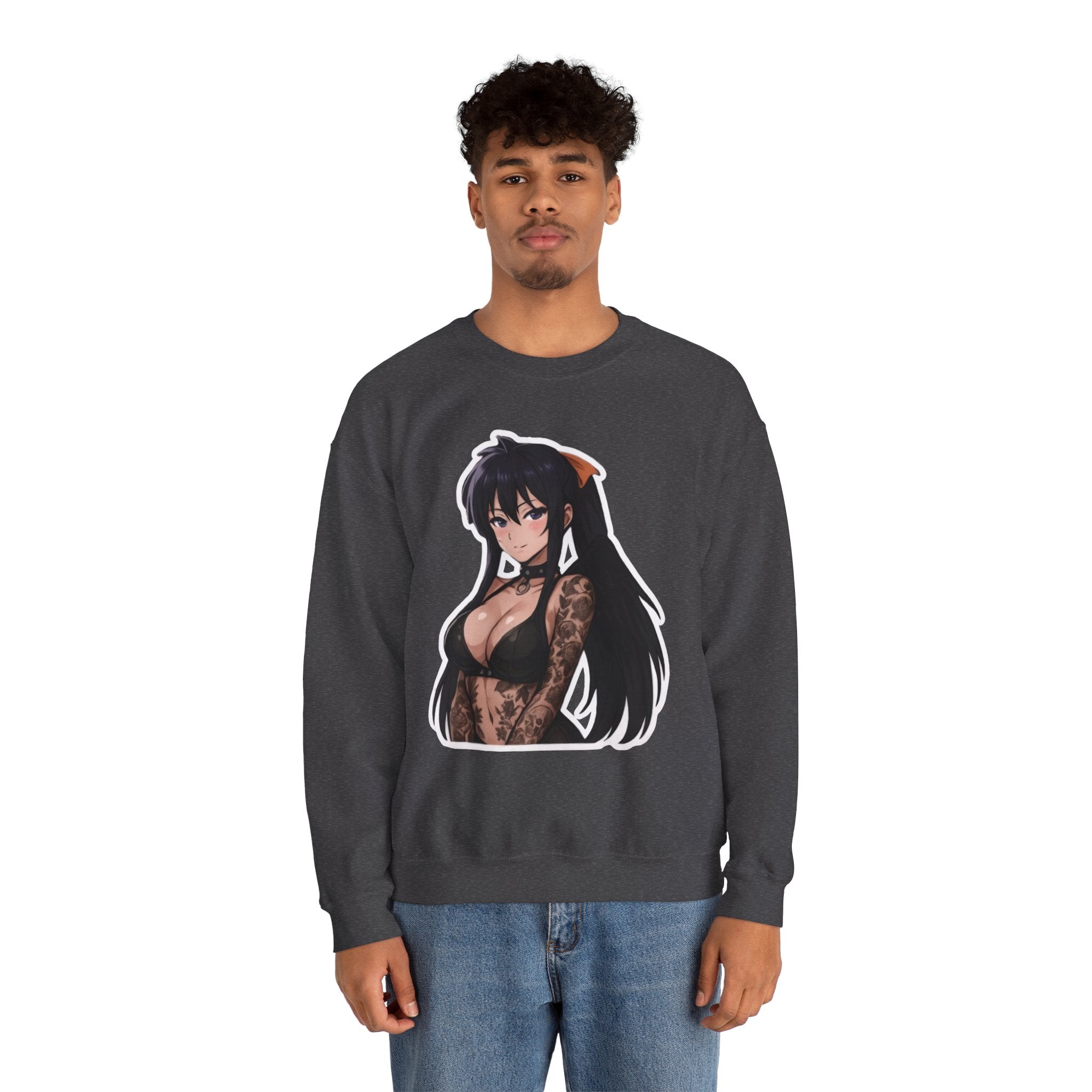 Akeno Himejima Unisex Heavy Blend™ Crewneck Sweatshirt