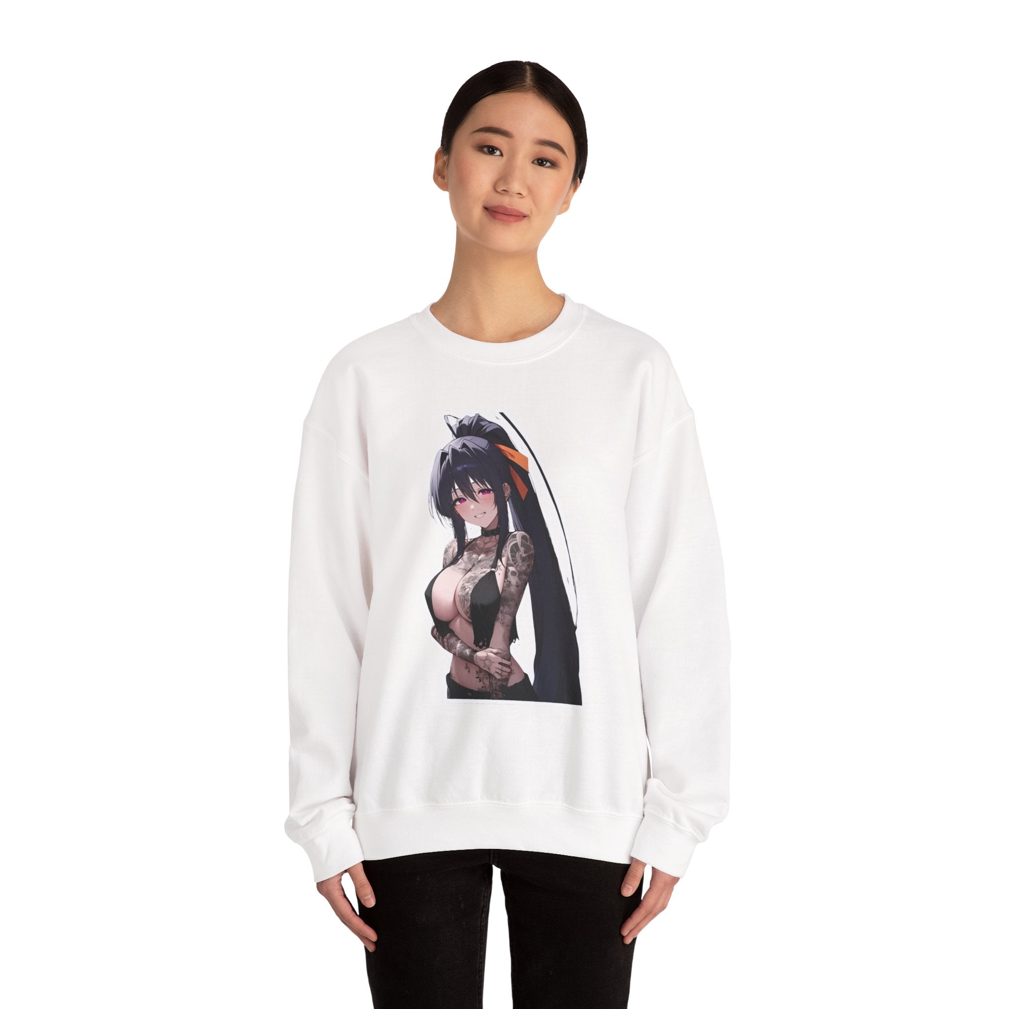 Akeno Himejima Gothic Tattooed Unisex Heavy Blend™ Crewneck Sweatshirt