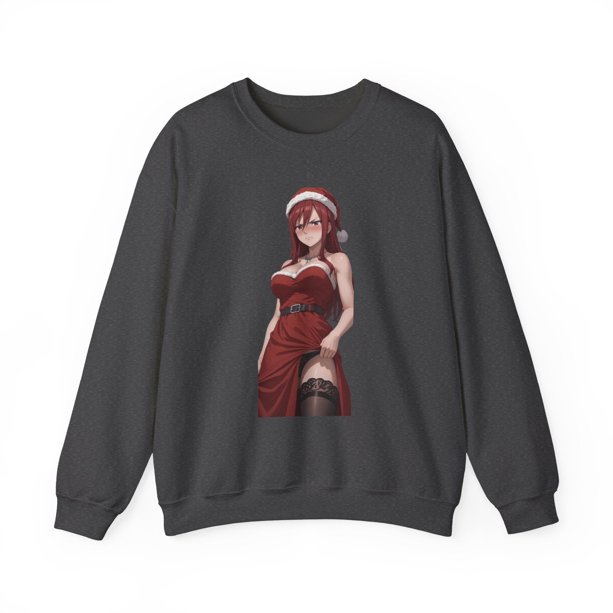 Ezra Scarlet Christmas Themed Angry Unisex Heavy Blend™ Crewneck Sweatshirt
