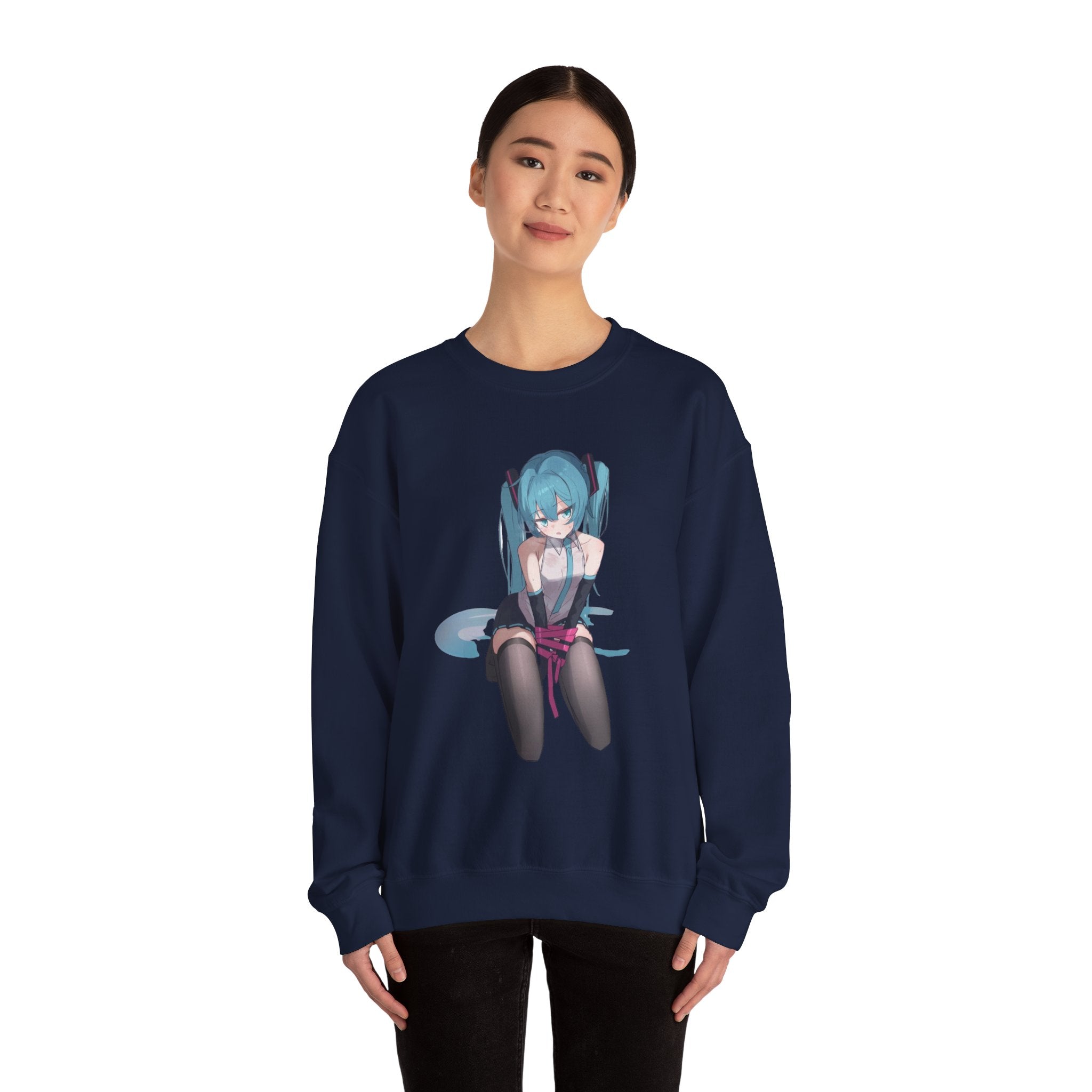 Hatsune Miku Bound Cute Anime Unisex Heavy Blend™ Crewneck Sweatshirt