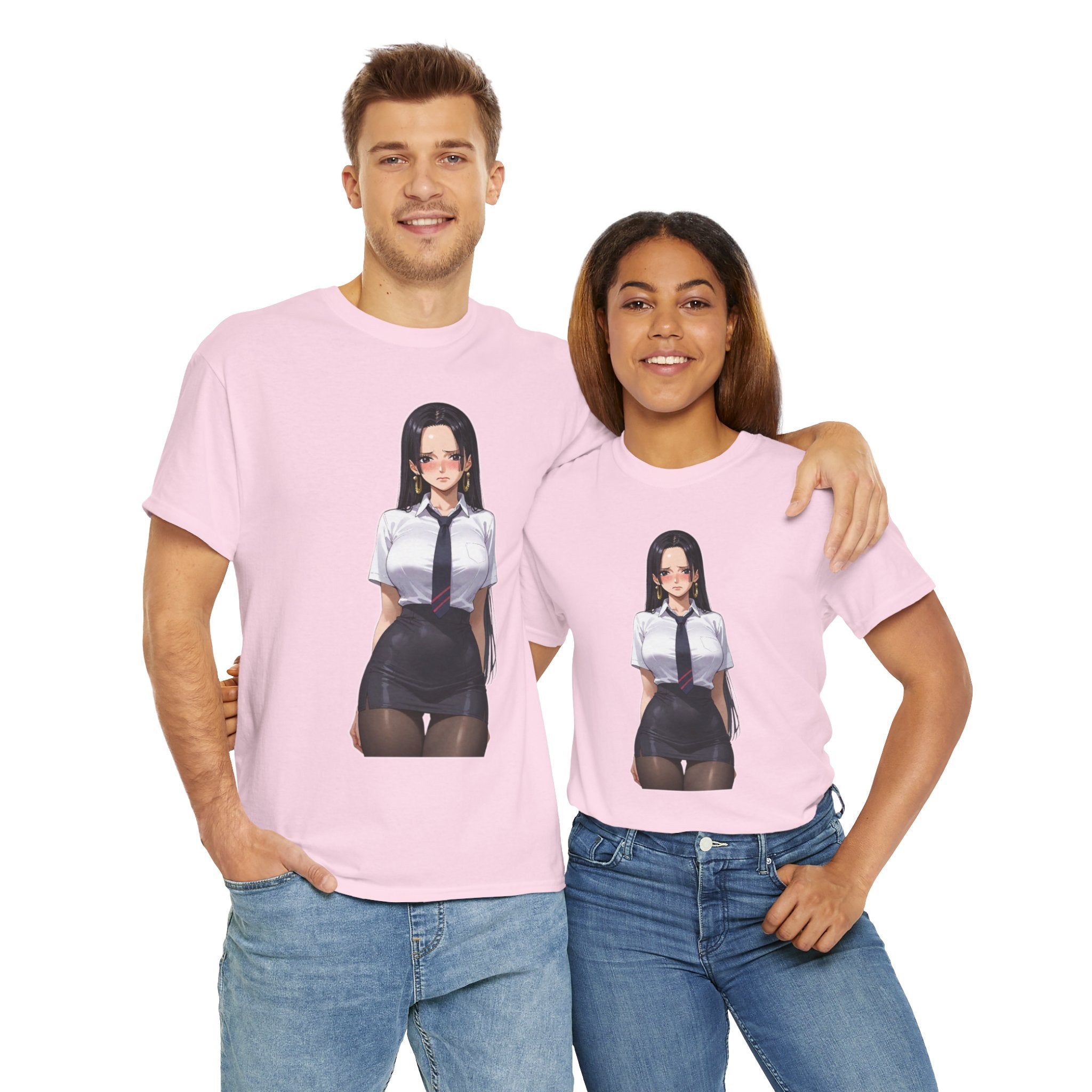 Nico Robin Office Lady Blushing Unisex Heavy Cotton Tee