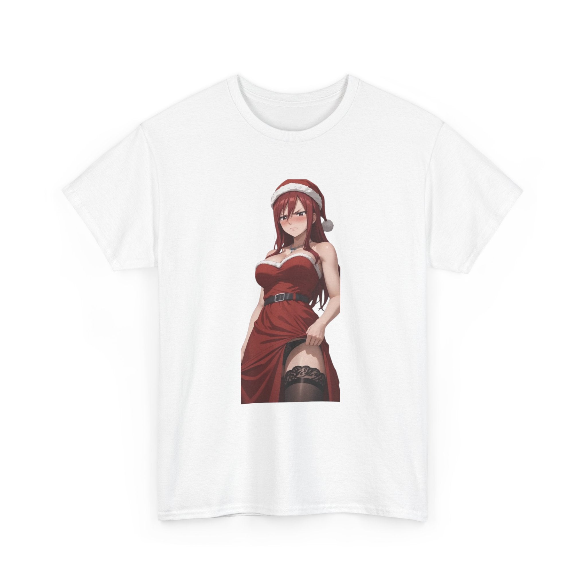 Ezra Scarlet Christmas Themed Angry Anime Unisex Heavy Cotton Tee