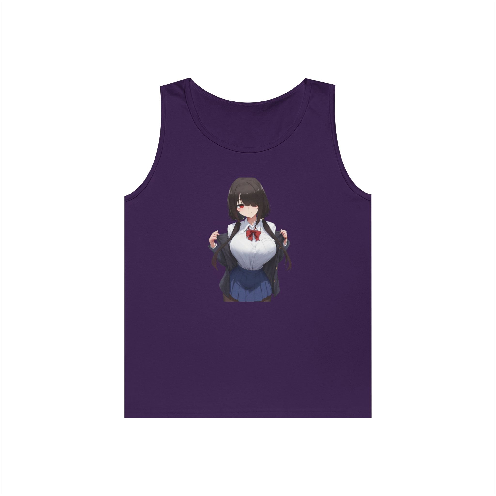 Tokisaki Kurum Schoolgirl Gothic Seductive Heavy Cotton Tank Top