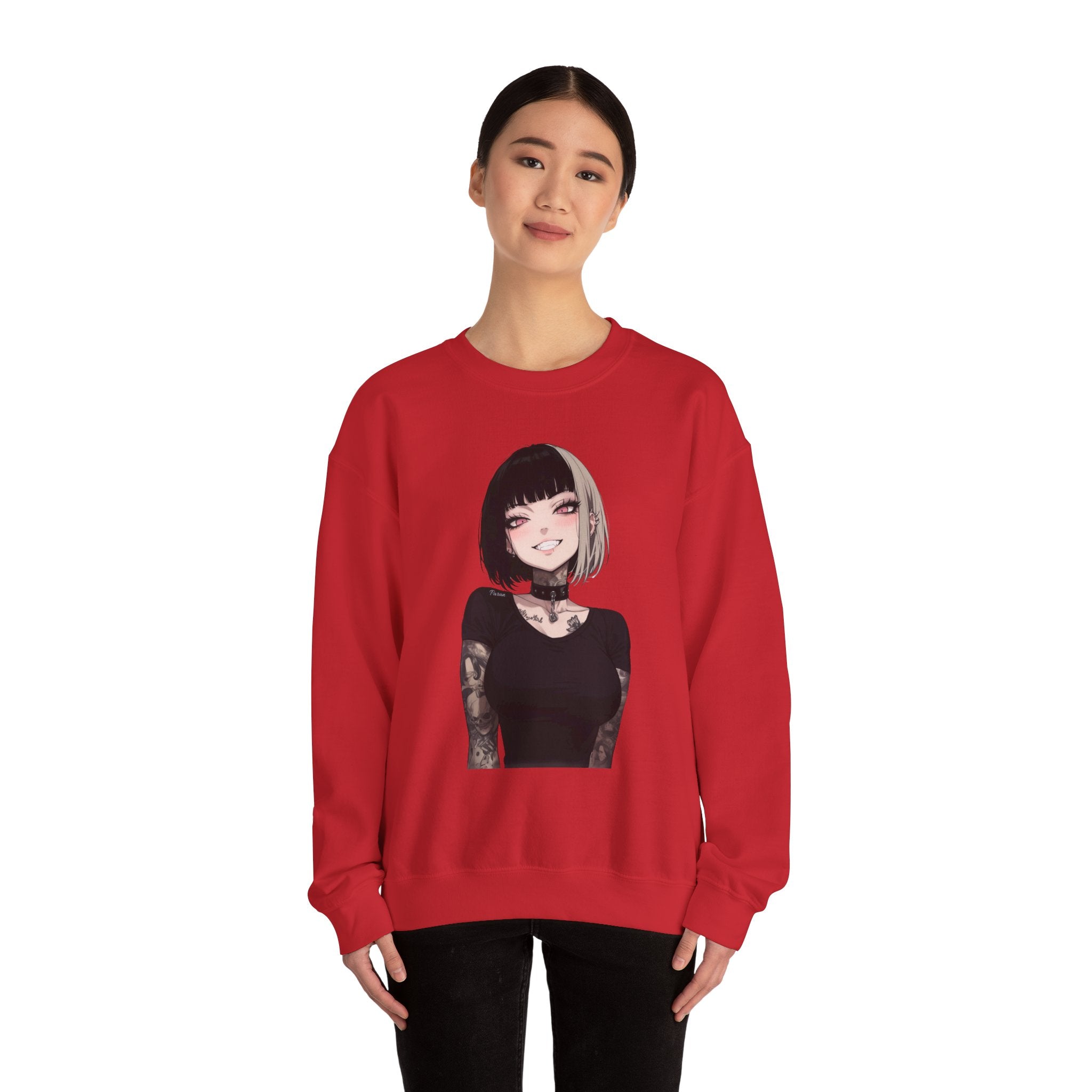 Himiko Toga Gothic Tattooed Style Unisex Heavy Blend™ Crewneck Sweatshirt