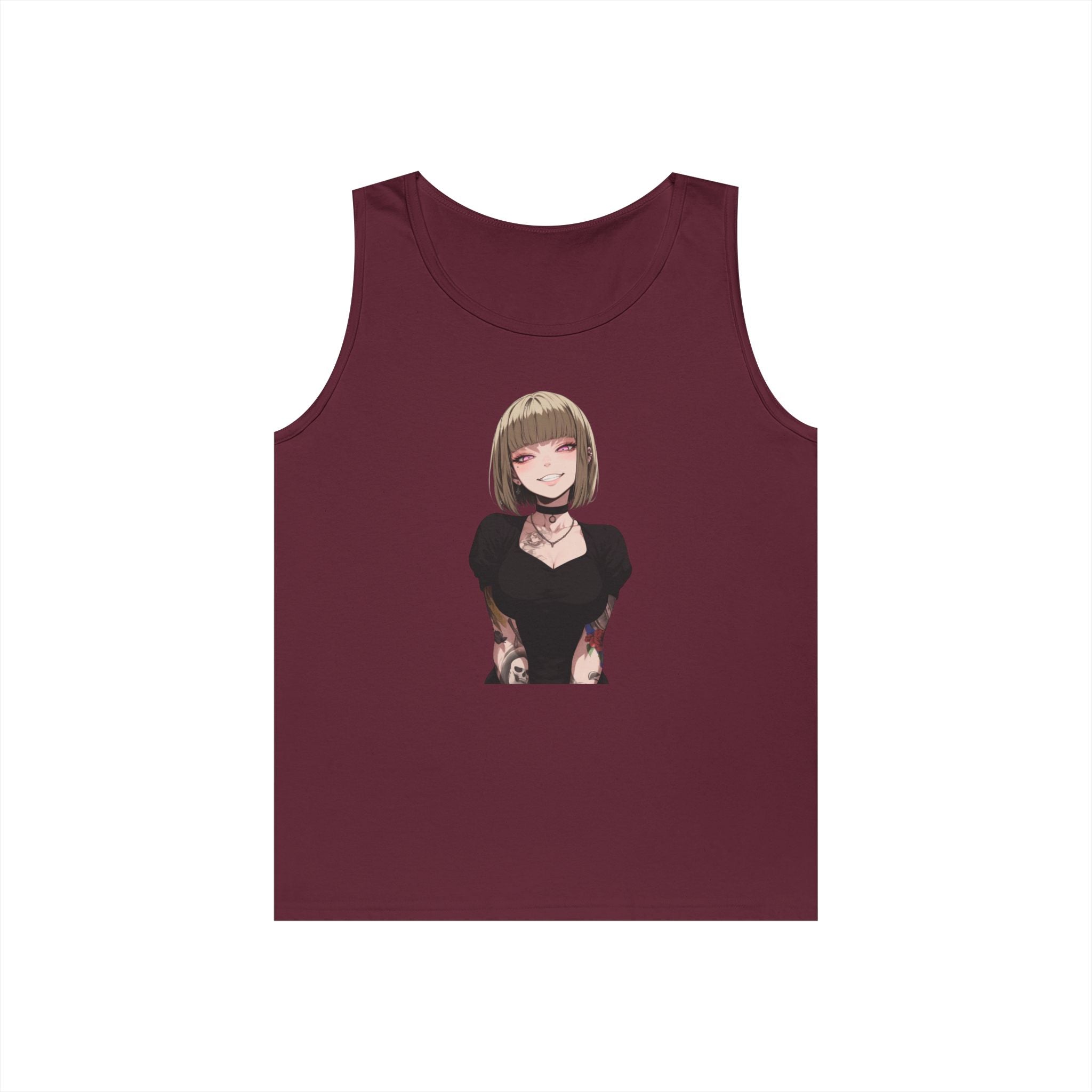 Sexy Style Himiko Toga Skull Tattooed Heavy Cotton Tank Top