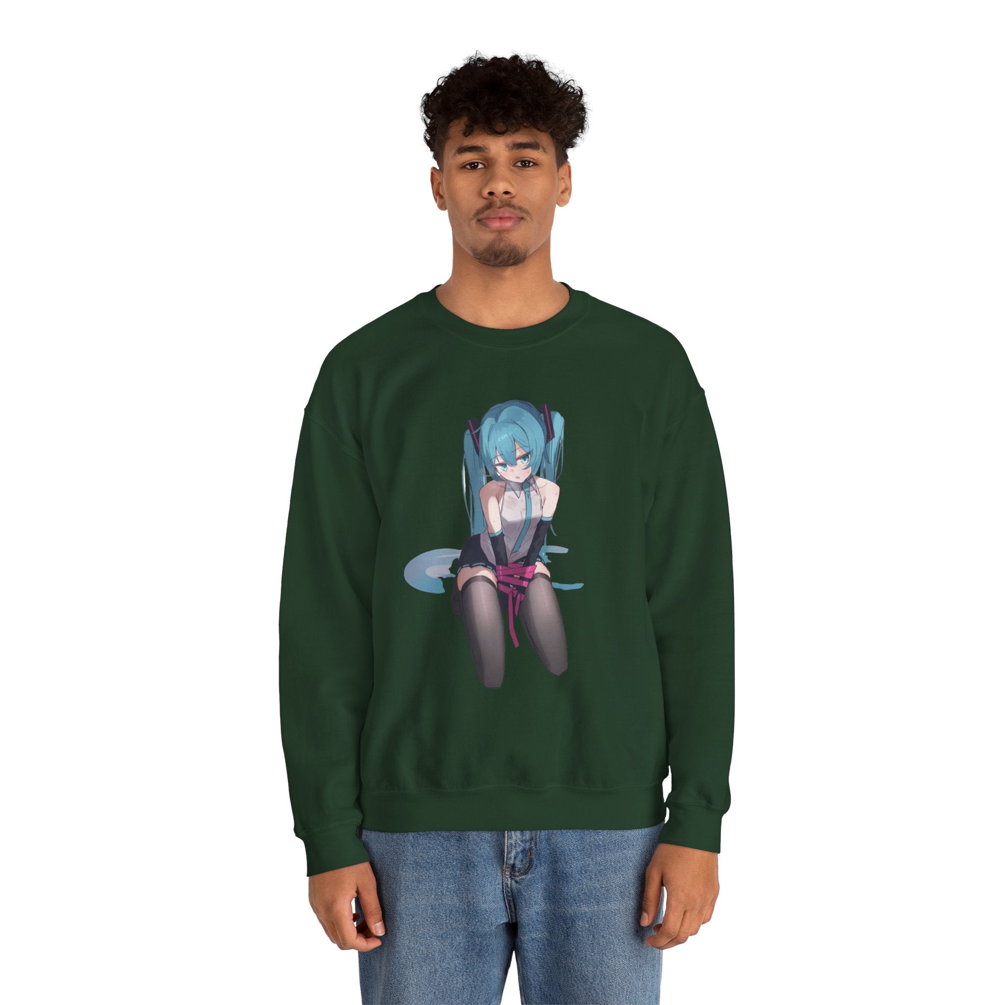 Hatsune Miku Bound Cute Anime Unisex Heavy Blend™ Crewneck Sweatshirt